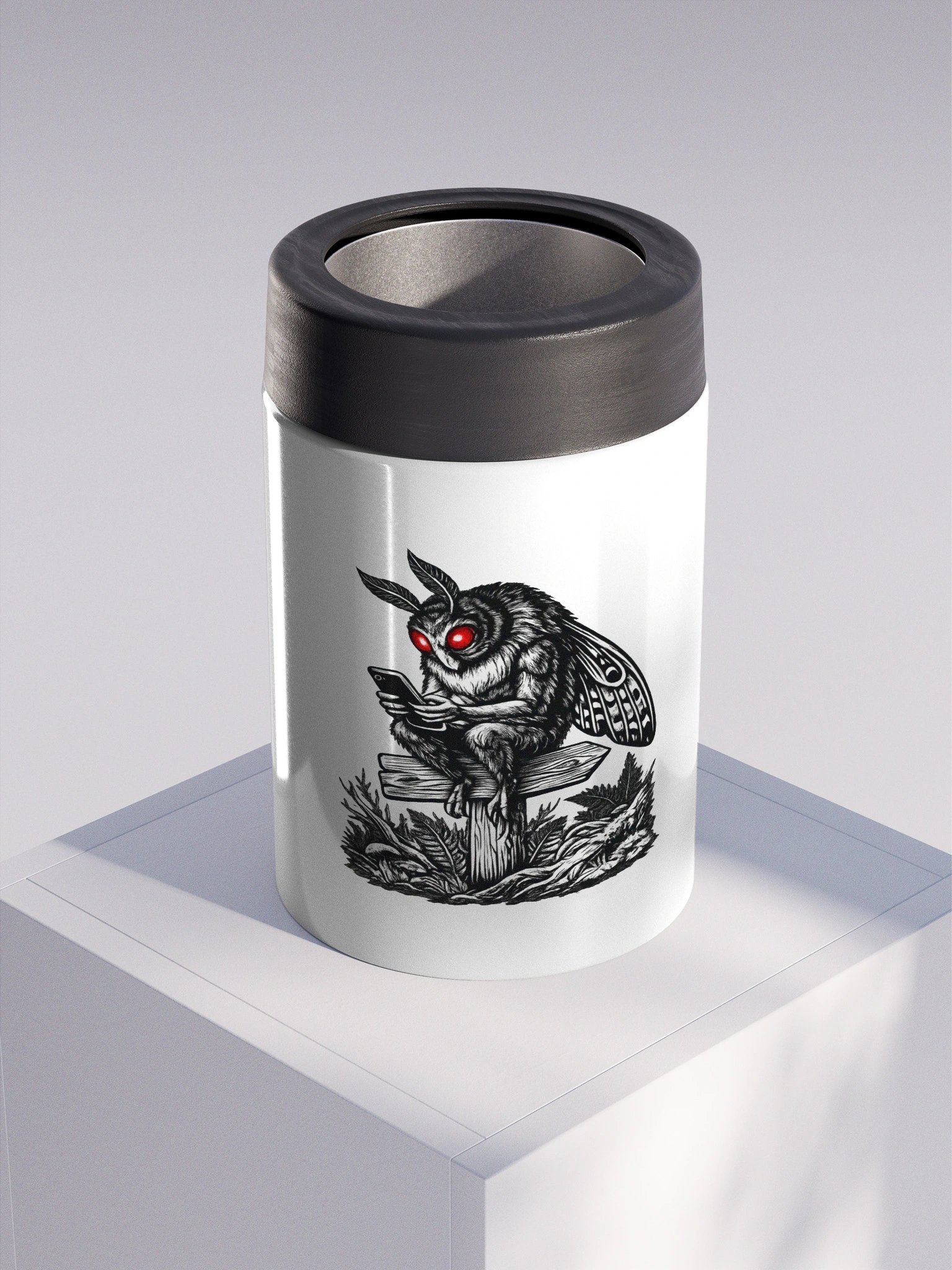MOBILE MOTHMAN STAINLESS STEEL KOOZIE product image (3)