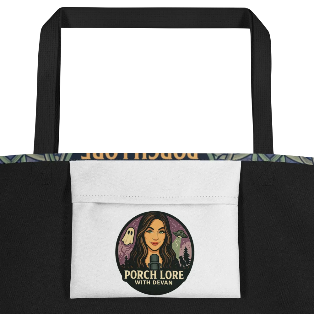 PORCH LORE DEVAN PERIWINKLE MOTH LARGE TOTE BAG product image (2)