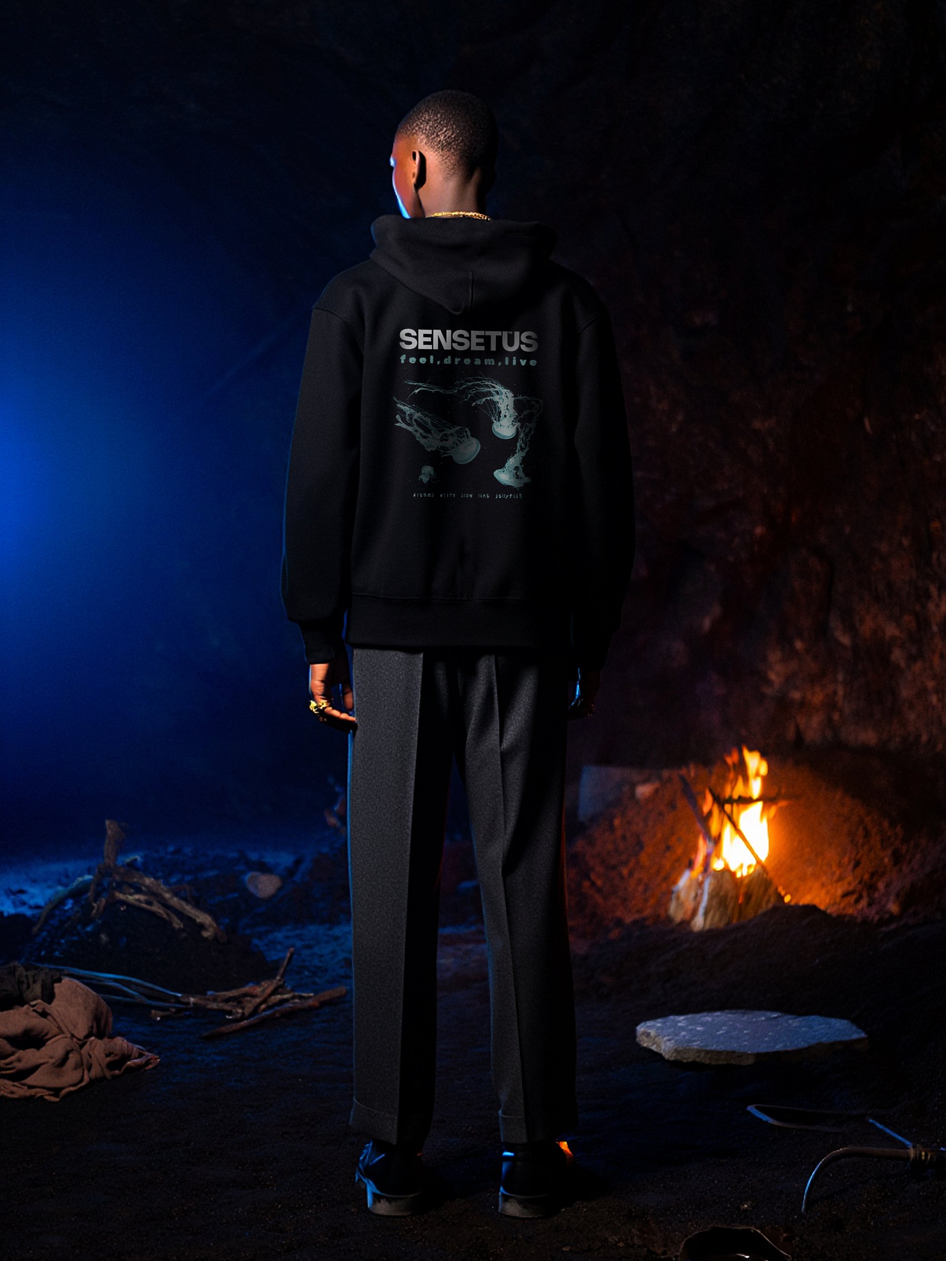 Black Shining Hoodie product image (2)