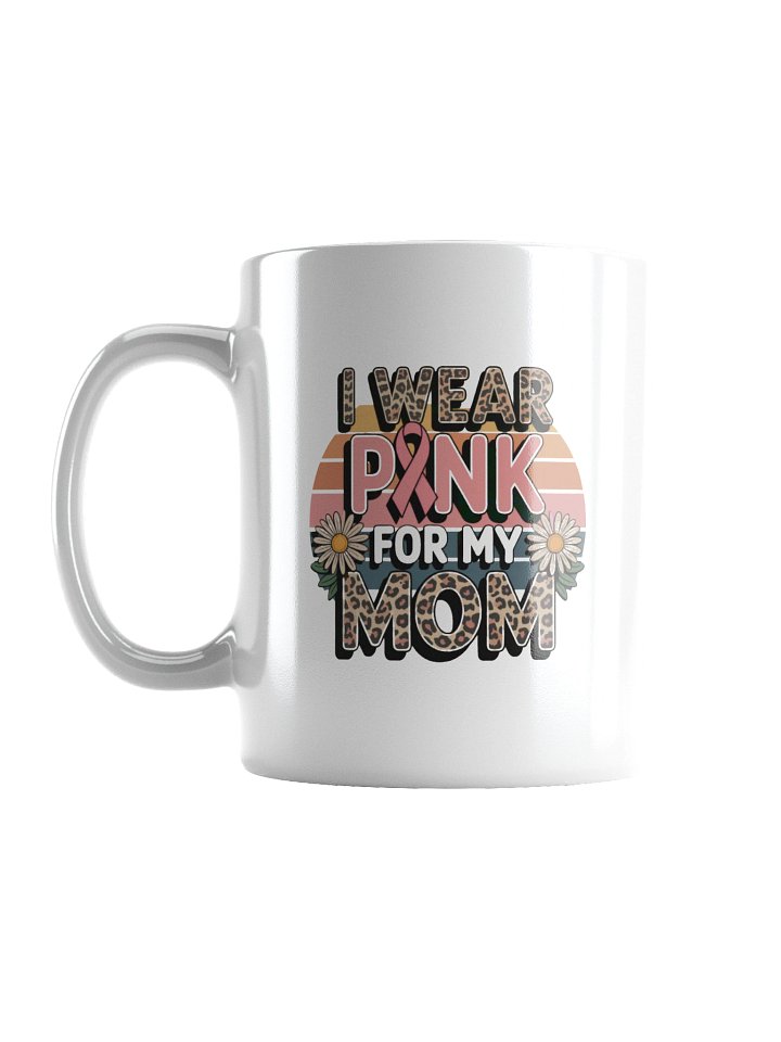 Pink Ribbon Leopard Print Breast Cancer Awareness Mug product image (2)