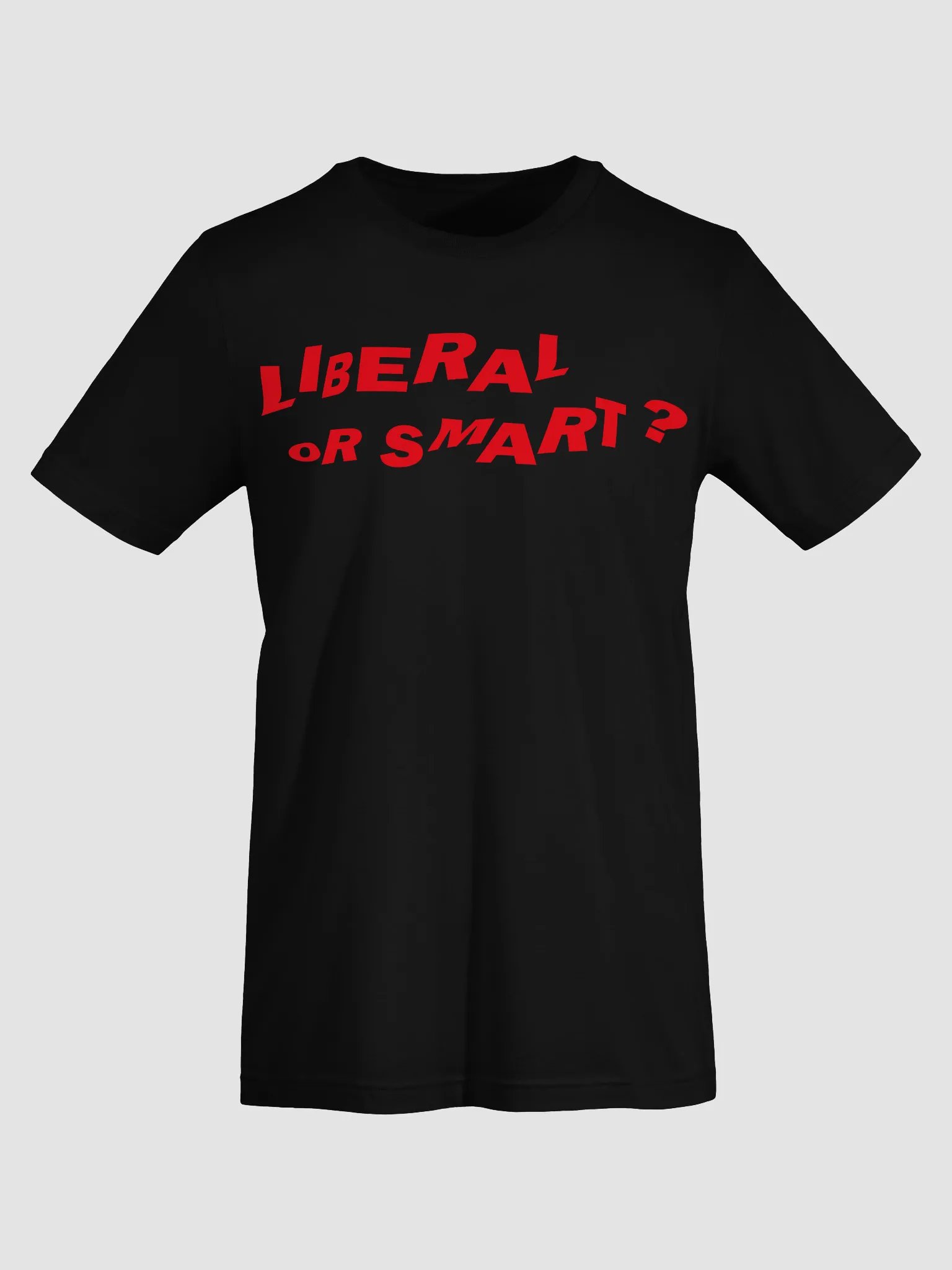 “Liberal or Smart?” Statement Tee - Red Print Edition product image (5)