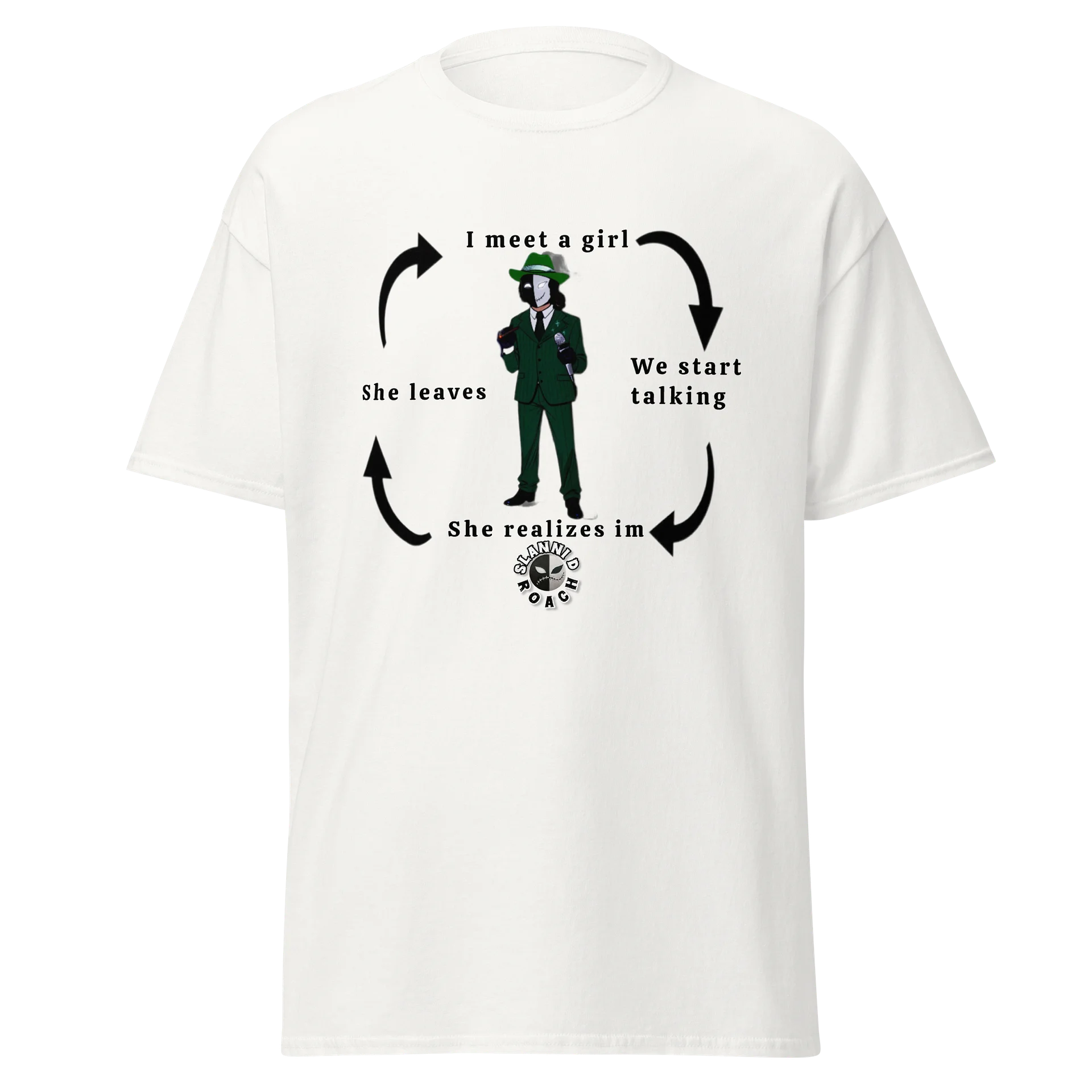 Limited time Slanni D Roach "I meet a girl" Graphic Tee product image (93)