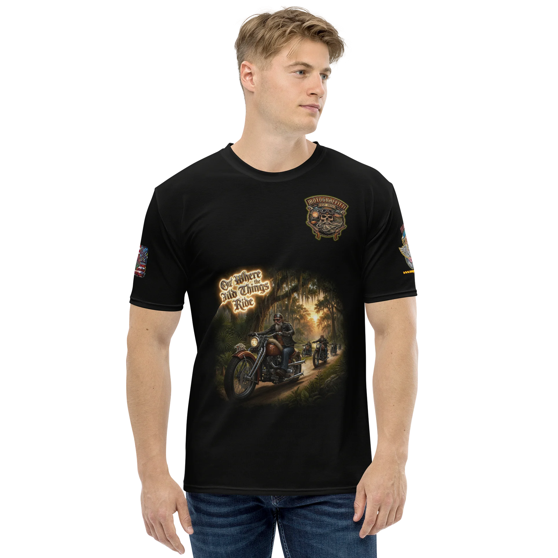 Out Where the Wild Things Ride Premium Hot Weather Tee product image (2)