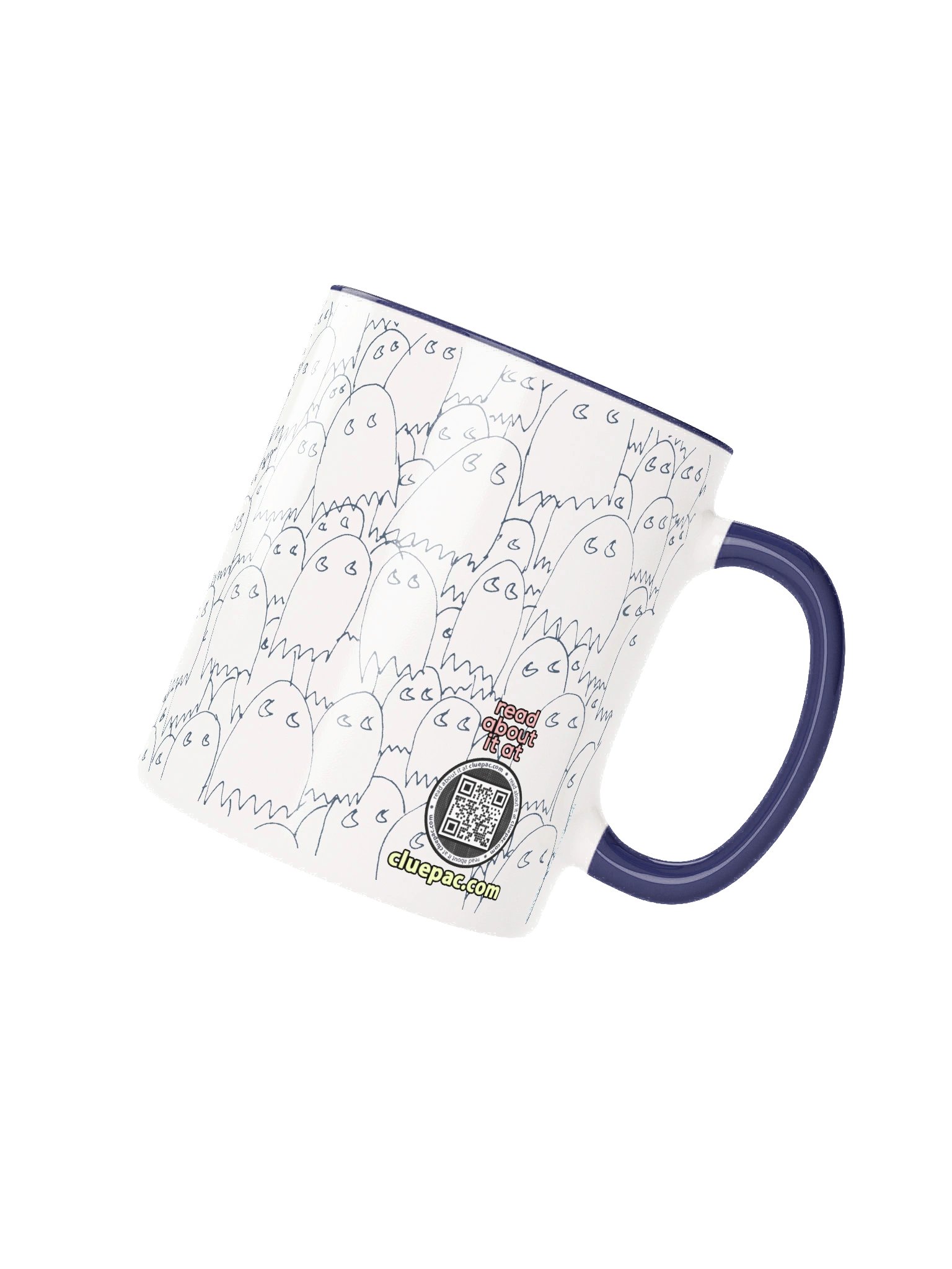 Crowded Afterlife Mug White Blue product image (2)