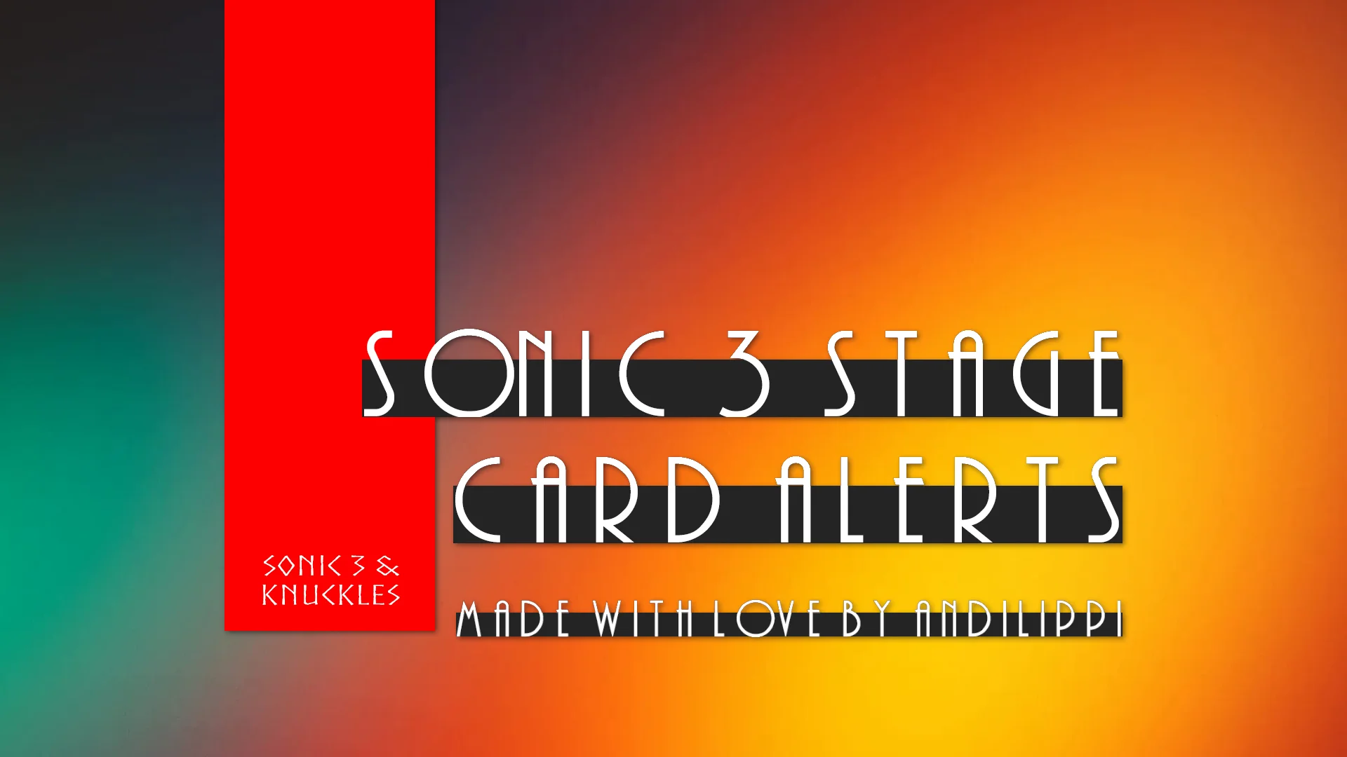 Sonic 3 Stage Card Alerts product image (1)