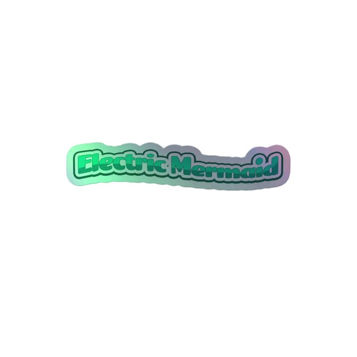 Electric Mermaid Holographic Sticker product image (2)