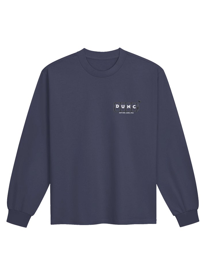 Dunc Signature Slot Reel Heavyweight Crewneck Shirt (Midnight Blue) product image (1)