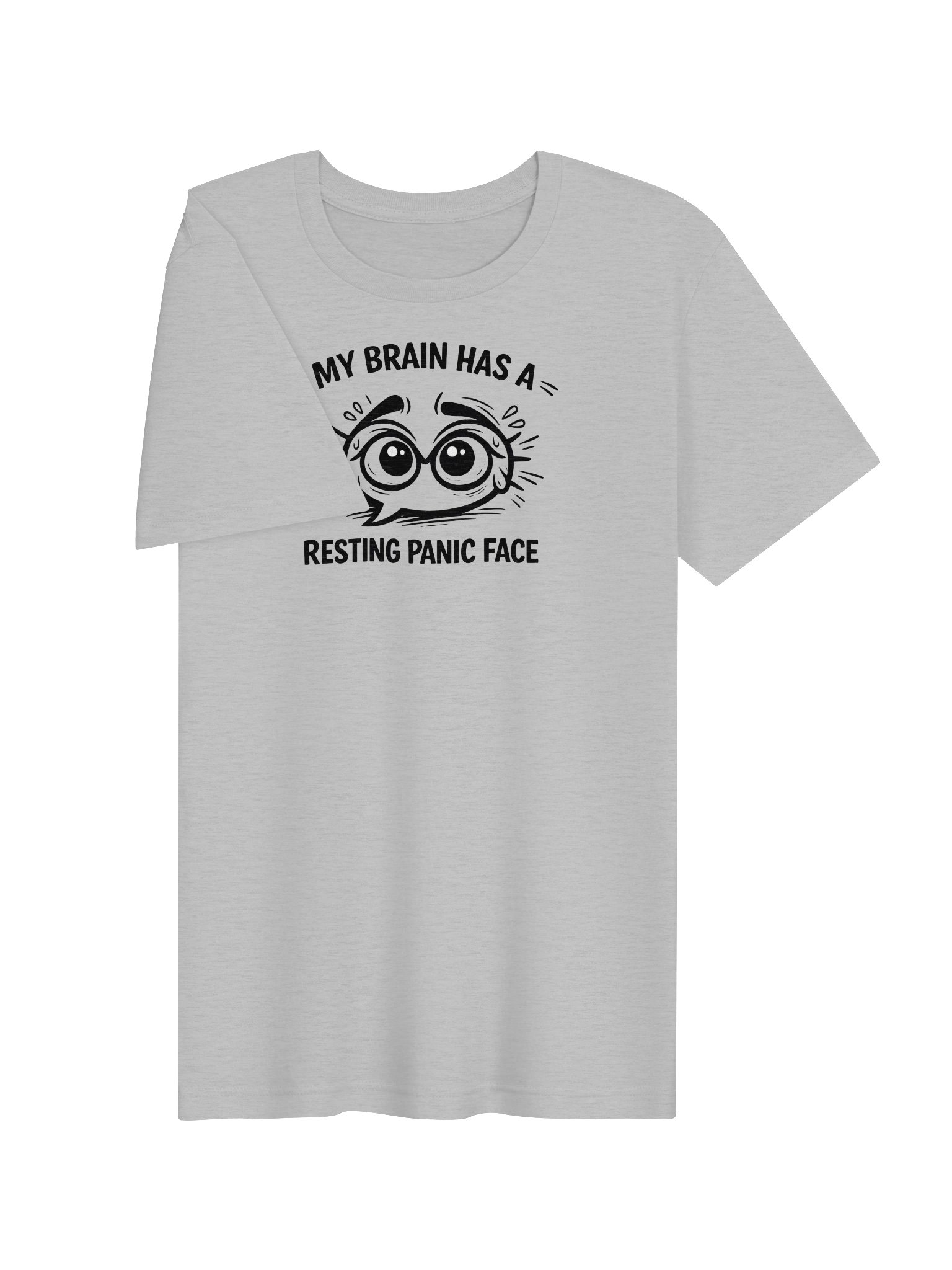 “Resting Panic Face Tee – Overthinker Humor Shirt” product image (3)