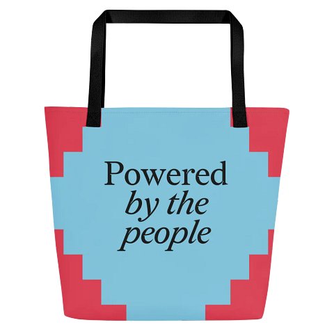 Powered by the People Tote (Red/Blue) product image (2)