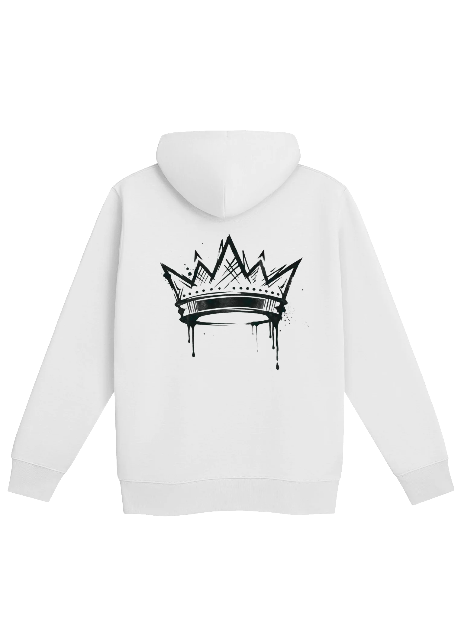 ONE KING True Crown Premium Street Hoodie black print product image (1)