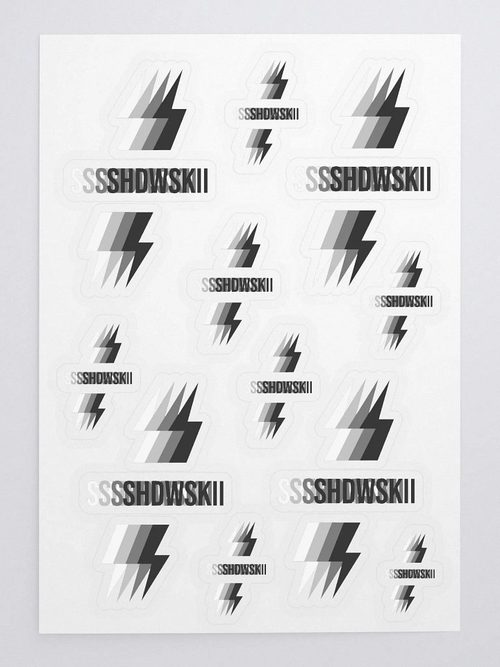 3D STICKERS / BLACK TO WHITE product image (1)