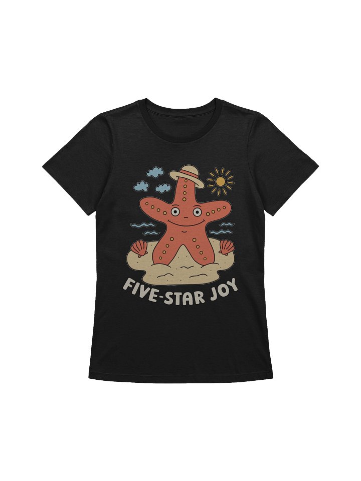 Five-Star Joy Cute Silly Funny Starfish Women's Relaxed-fit T-shirt product image (1)