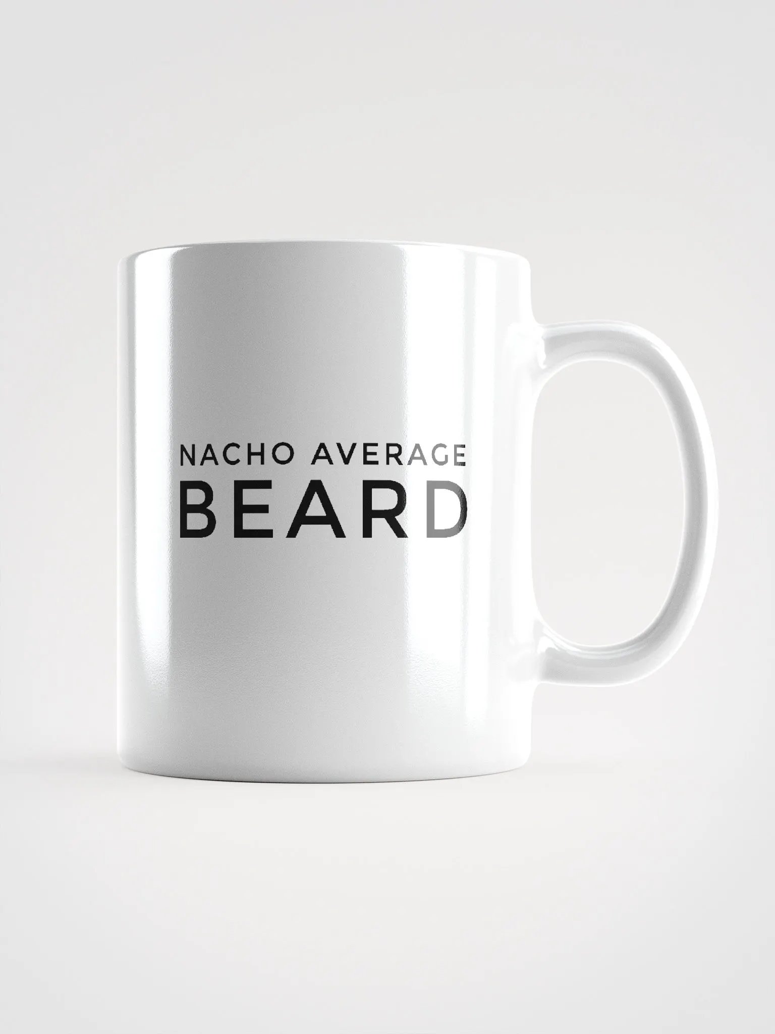 Nacho Average Beard White Ceramic Mug product image (1)