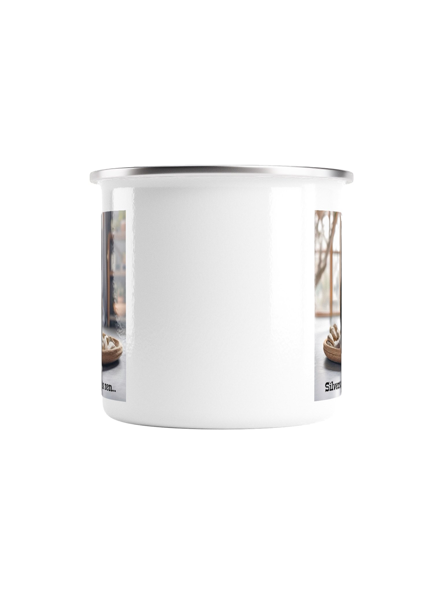 Silversmithing is zen… silver rim mug product image (2)