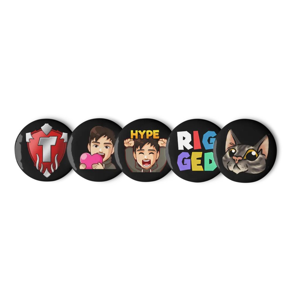 Set of 5 emote pins product image (1)