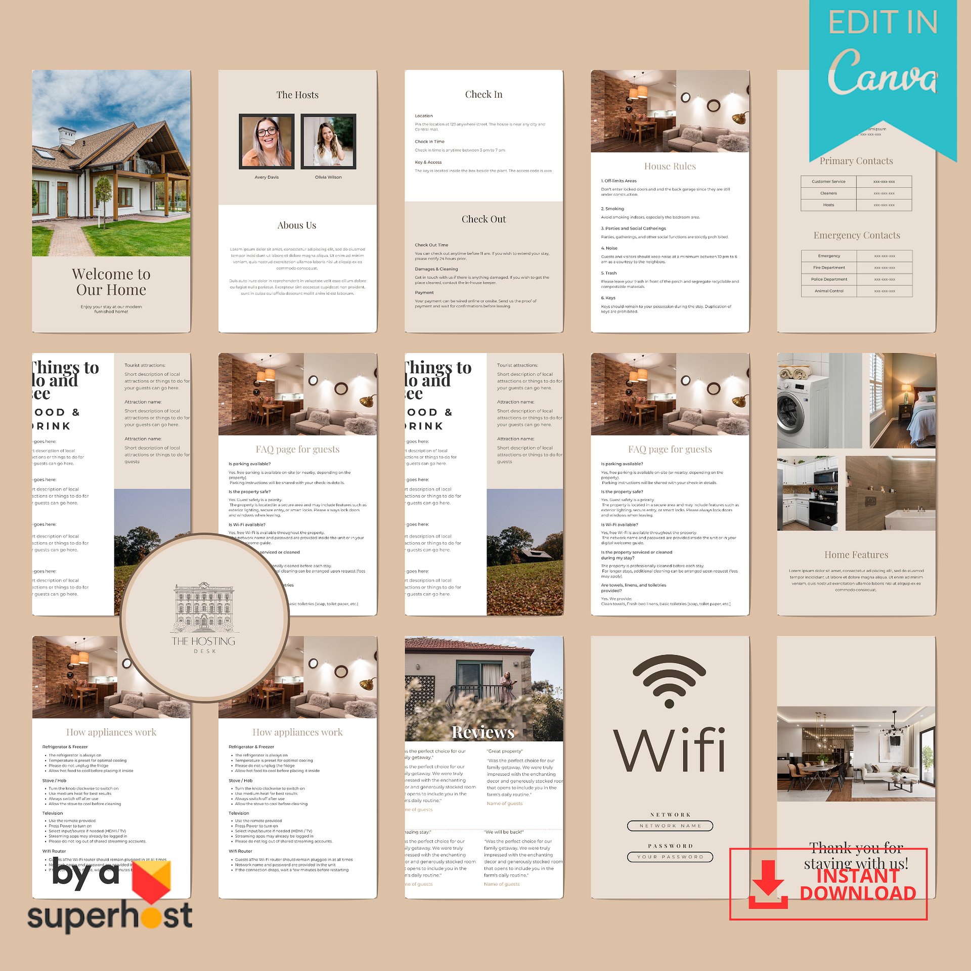 Airbnb Welcome Book Template product image (2)