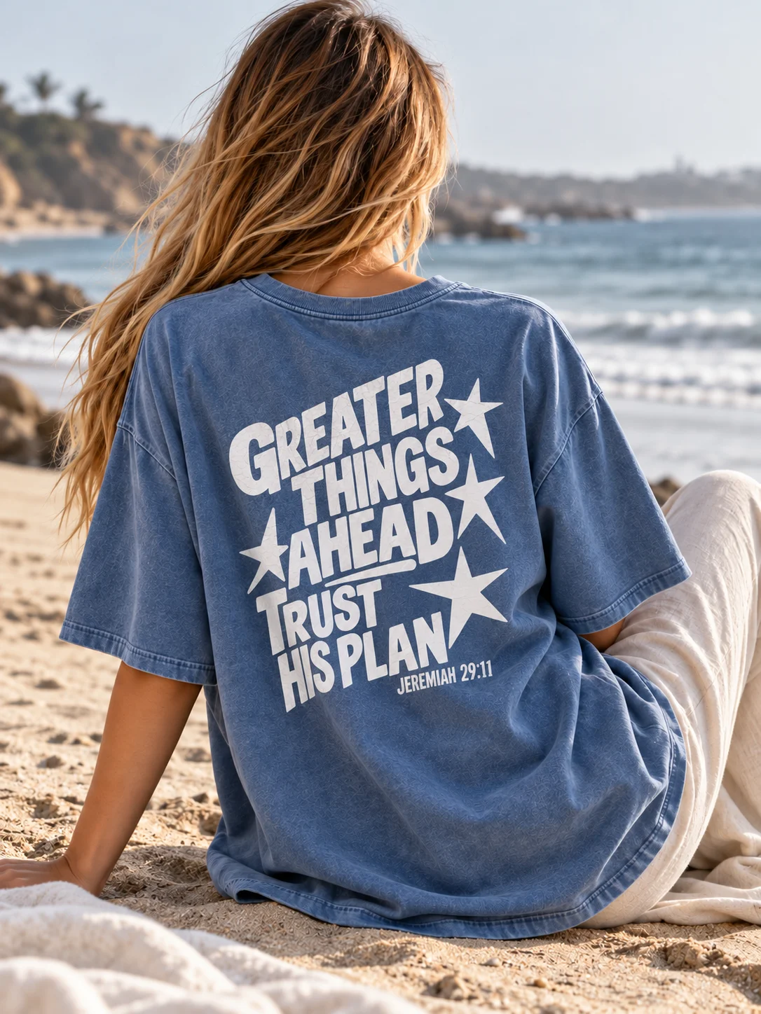 Greater Things Ahead PNG | Jeremiah 29:11 Christian Shirt Design product image (4)