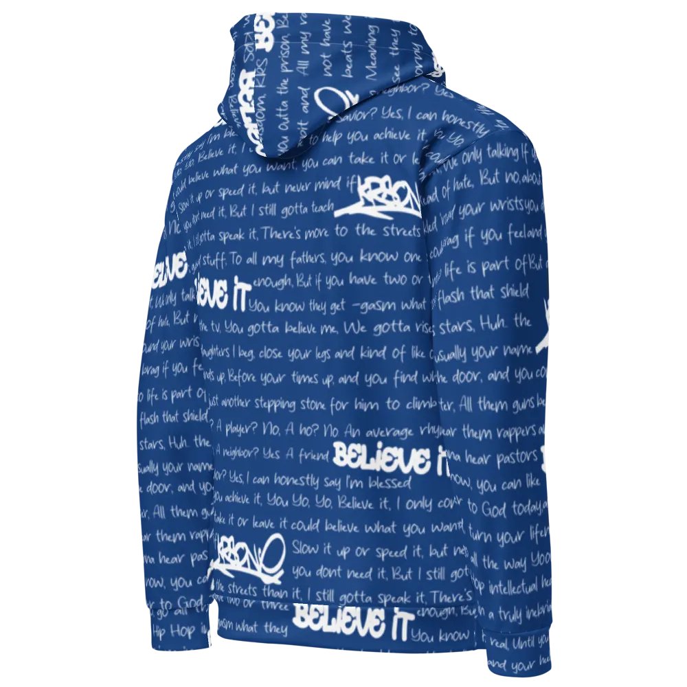 Believe It - KRS-One - BLUE - Unisex Hoodie product image (4)