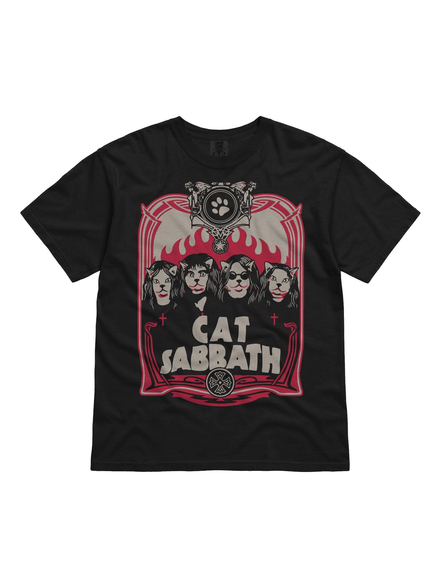 Cat Sabbath - Flames - Tee product image (1)