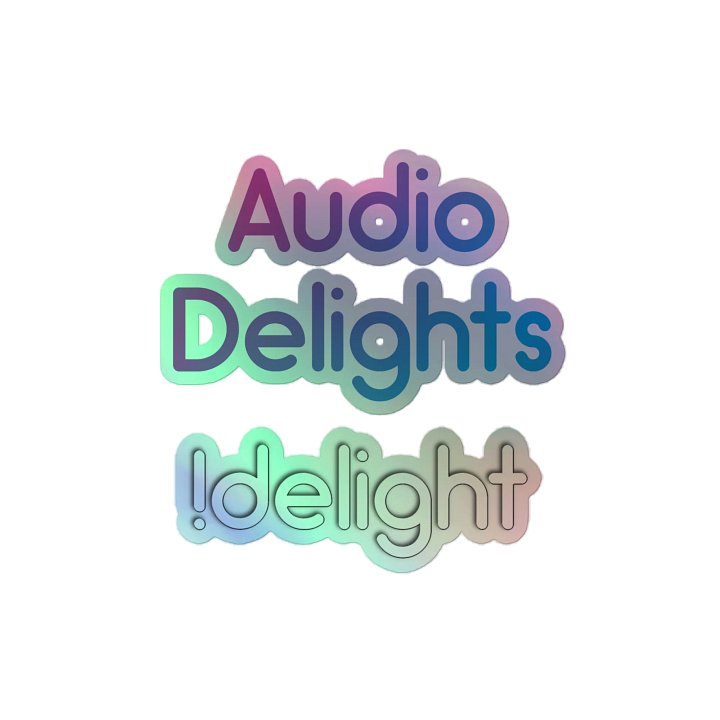 Audio Delights Holographic Sticker Set 1 product image (2)