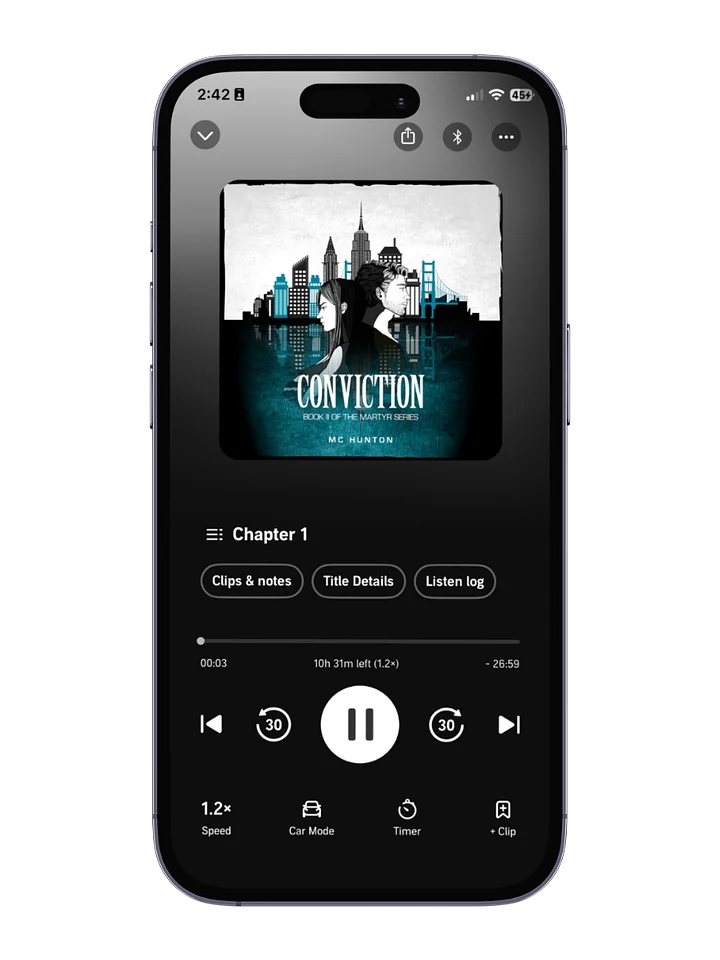 Conviction - Book II of The Martyr Series - Audiobook product image (1)