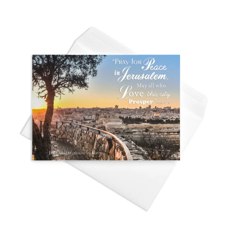 "PRAY FOR PEACE IN JERUSALEM" Greeting Card product image (2)