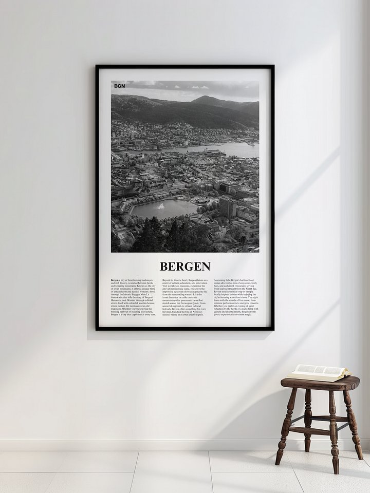 Bergen 02 Newspaper Poster | Framed product image (2)