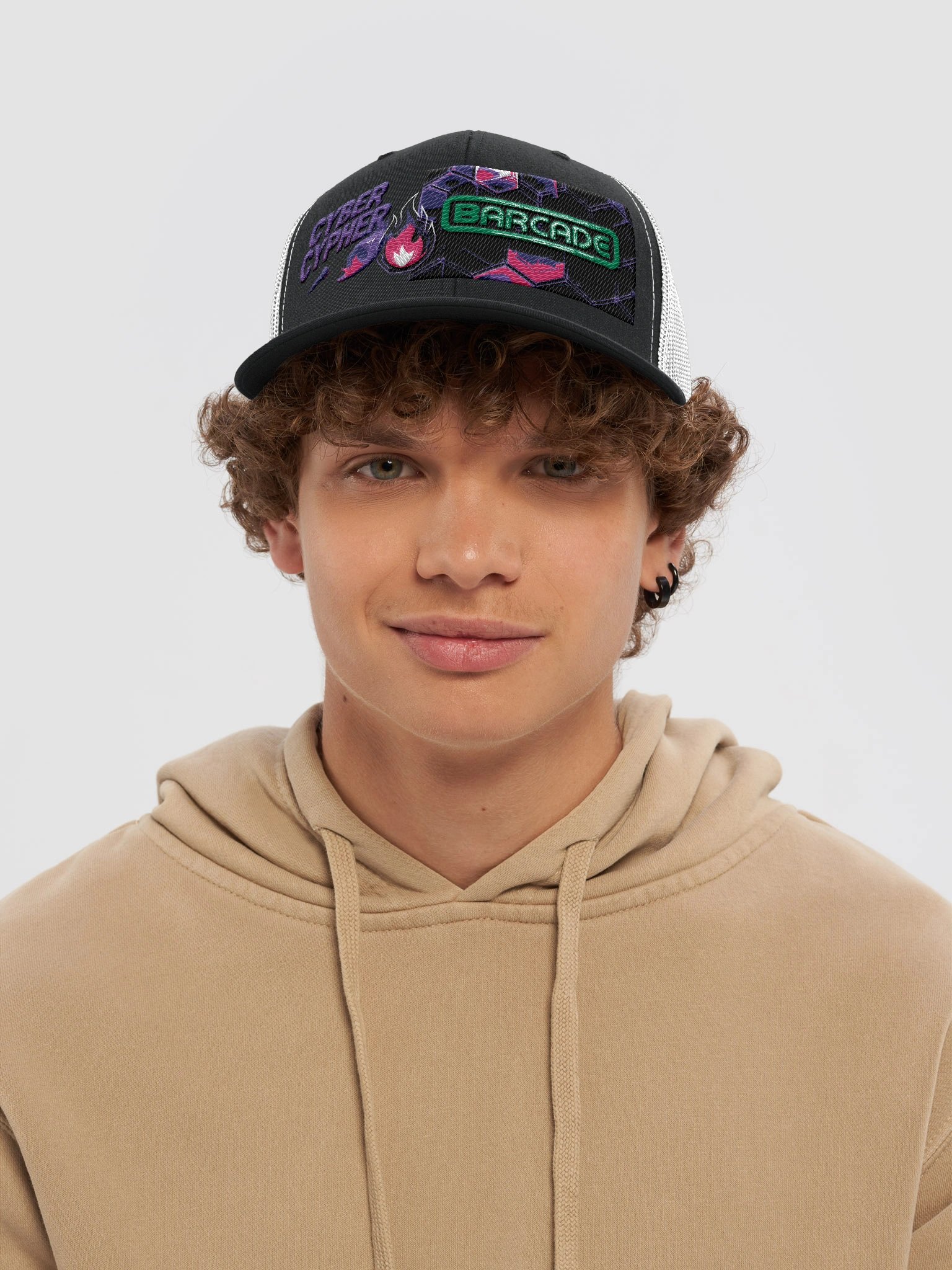 Cyber Cypher Barcade Trucker Hat product image (5)