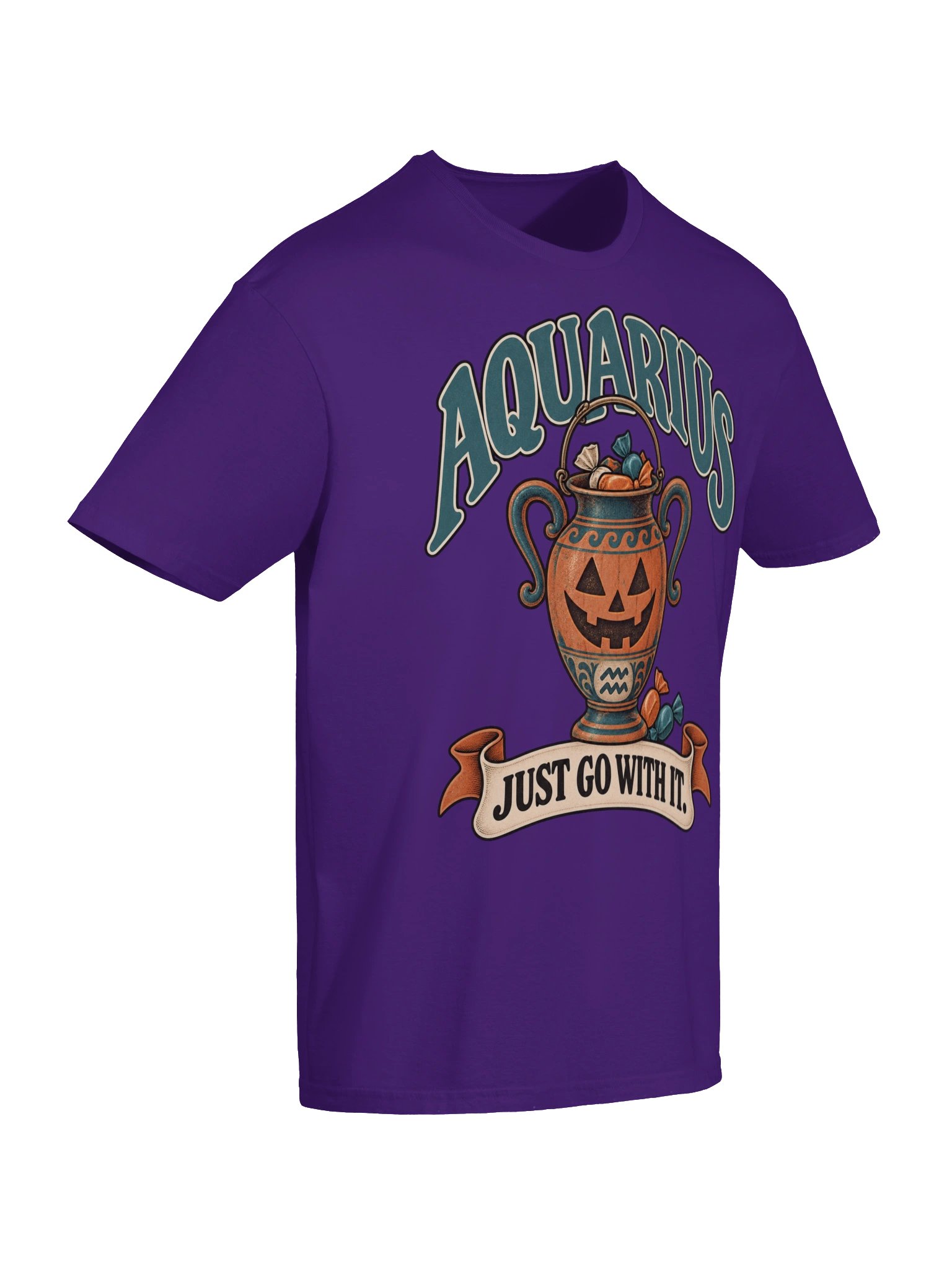 Aquarius Halloween | Just Go With It Tee product image (6)