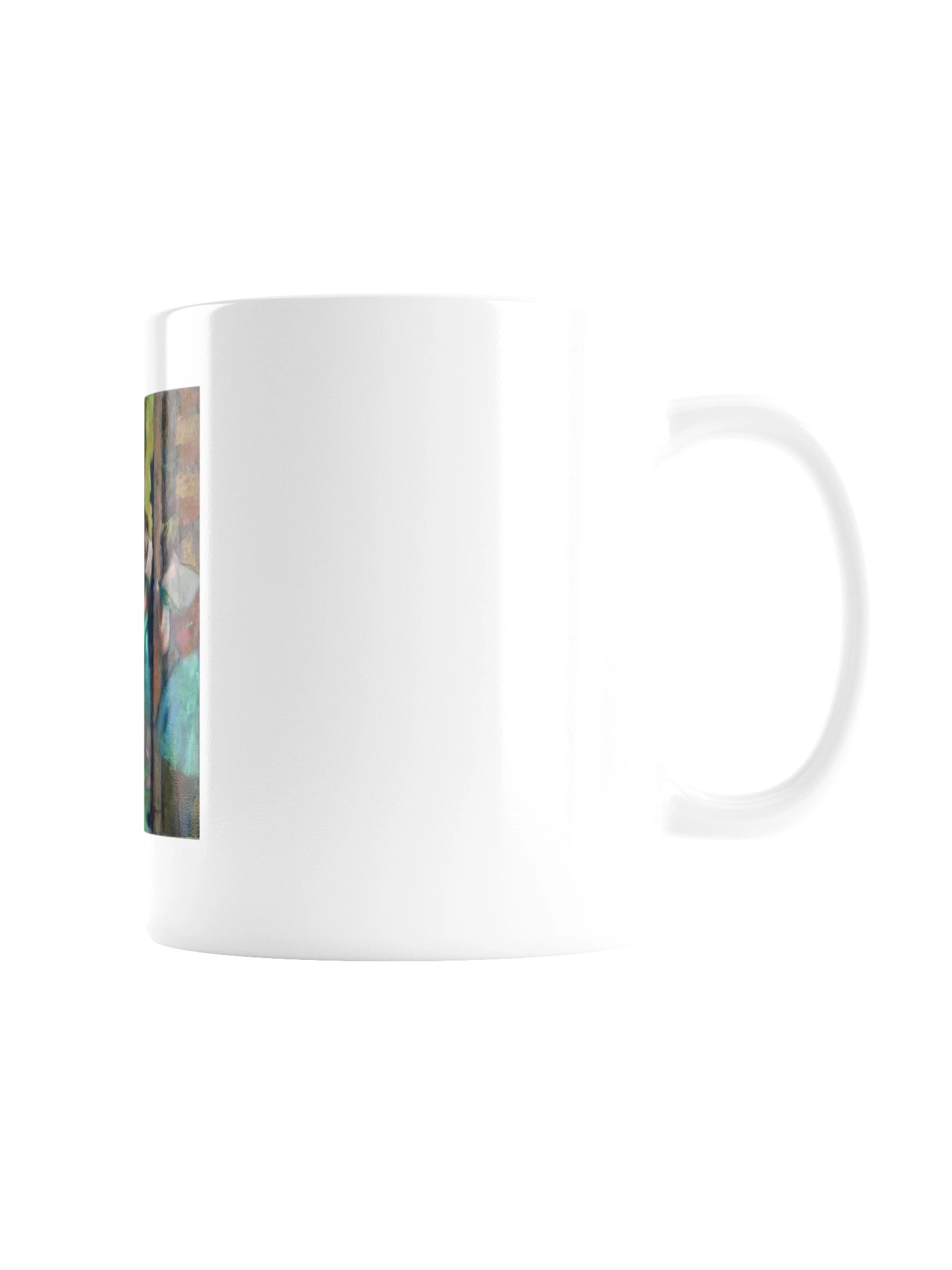 Dancers, Pink and Green — White Mug product image (3)