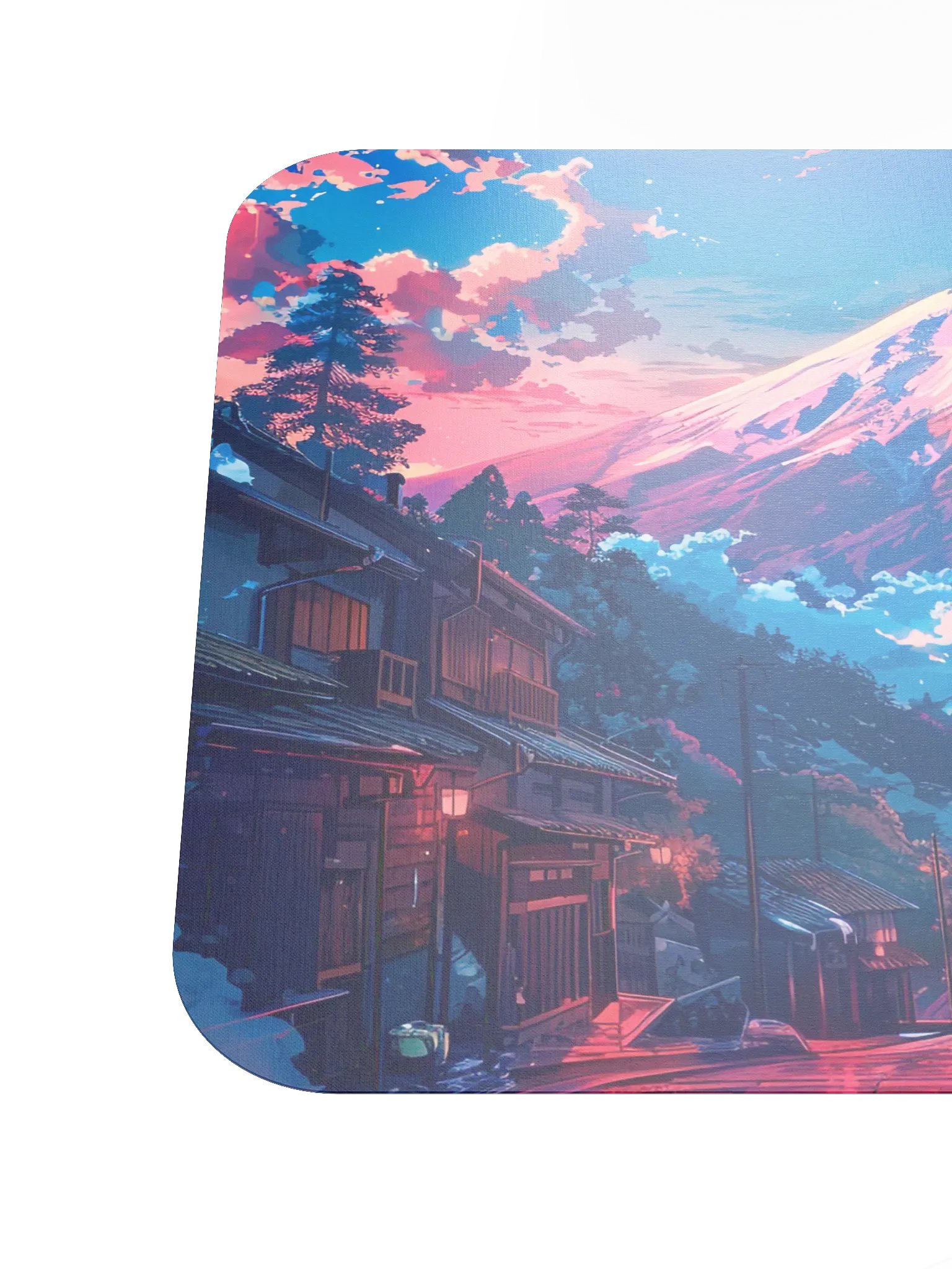 Mountain Village Anime Style Mouse Pad by Treasure Pie product image (7)