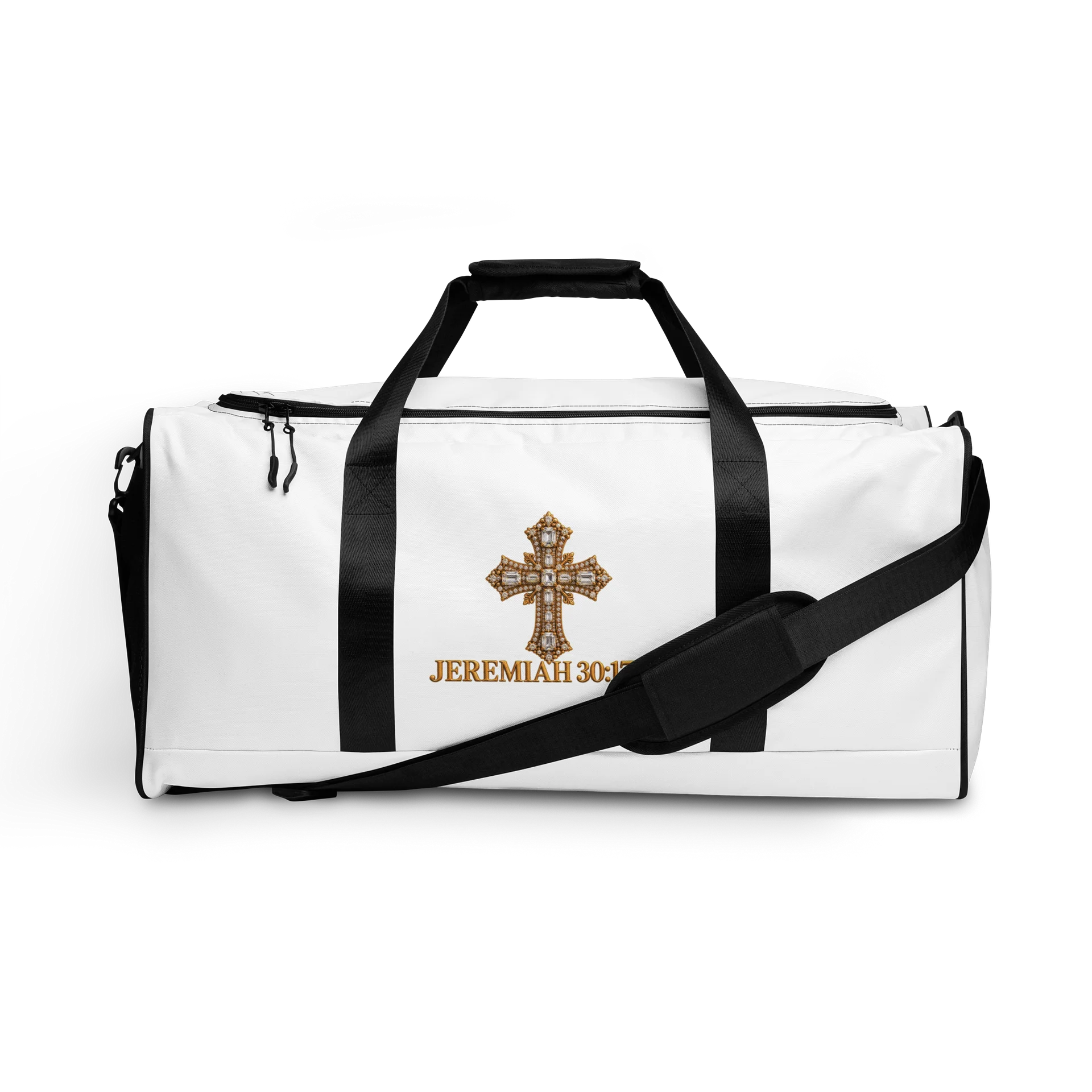 Jeremiah 30:17 Jeweled Cross Weekender Bag product image (1)