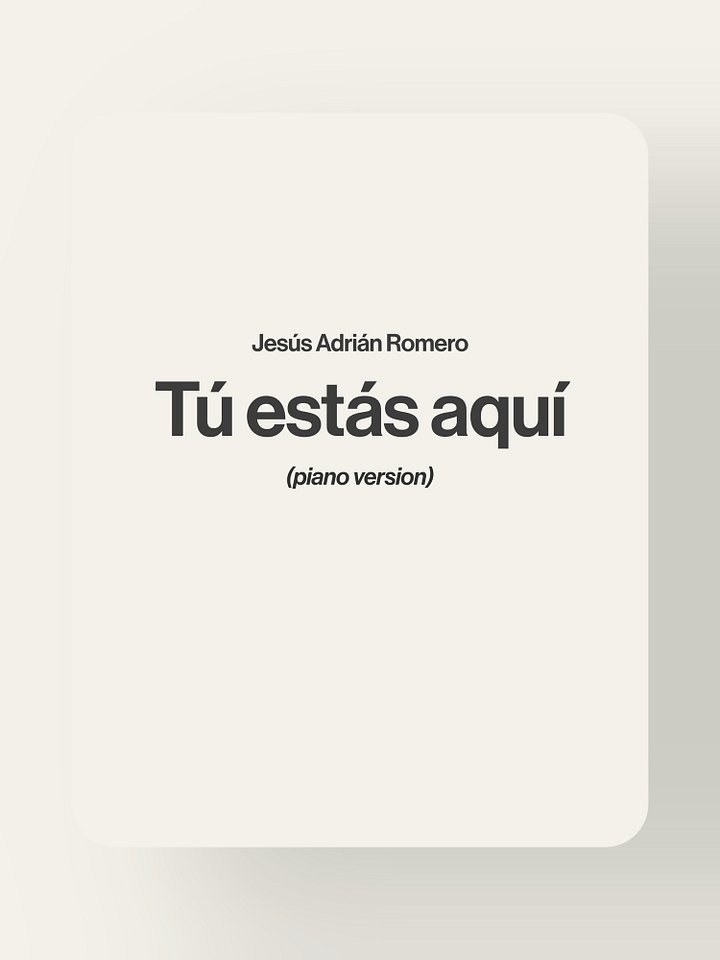 Tú estás aquí - Jesús Adrián Romero feat. Marcela Gándara product image (1)