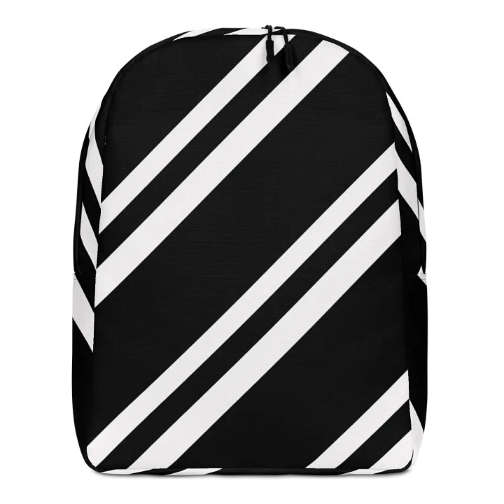 Striped Noir Minimalist Backpack product image (1)