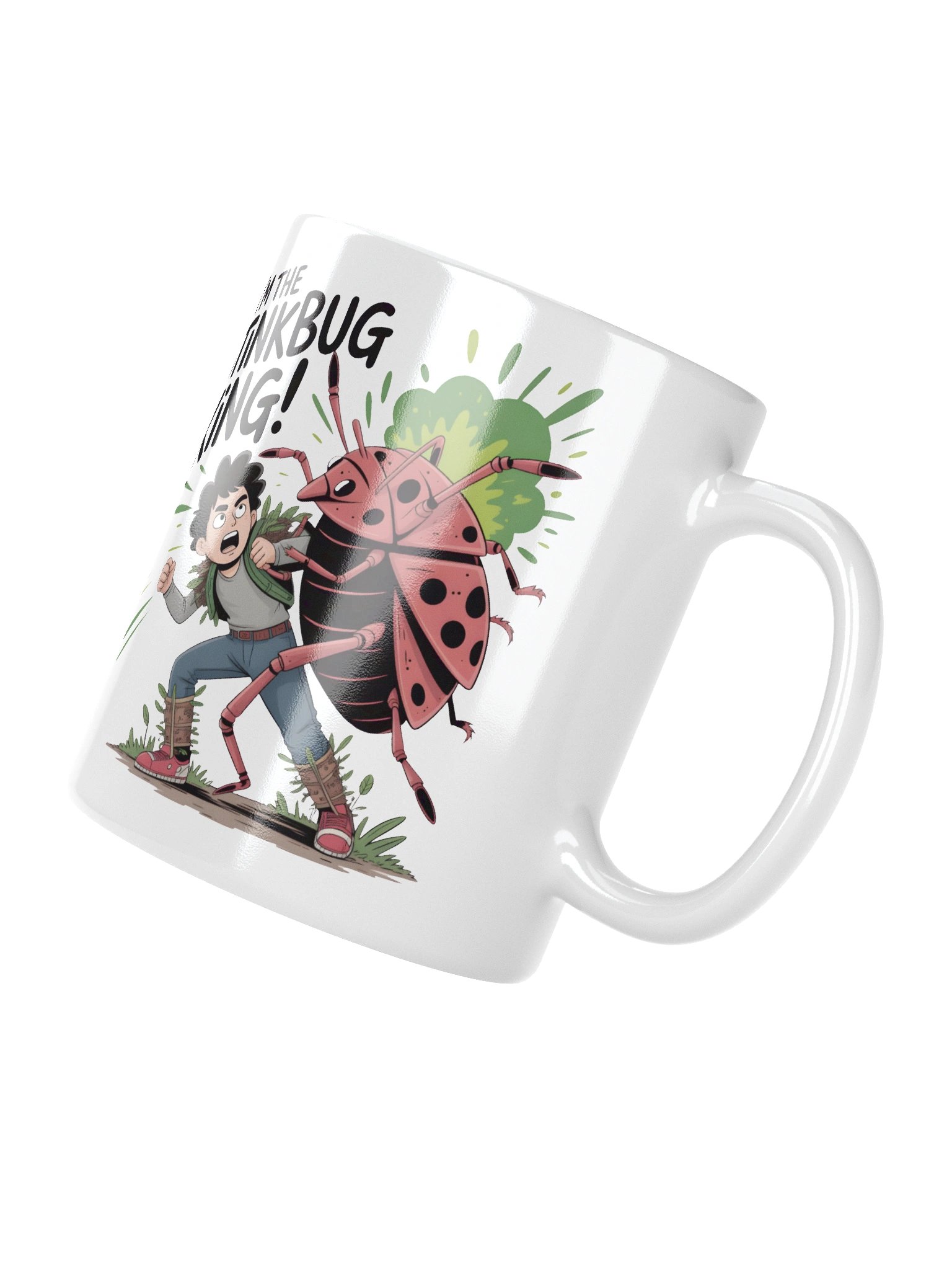 Stinkbug King White Glossy Mug product image (9)