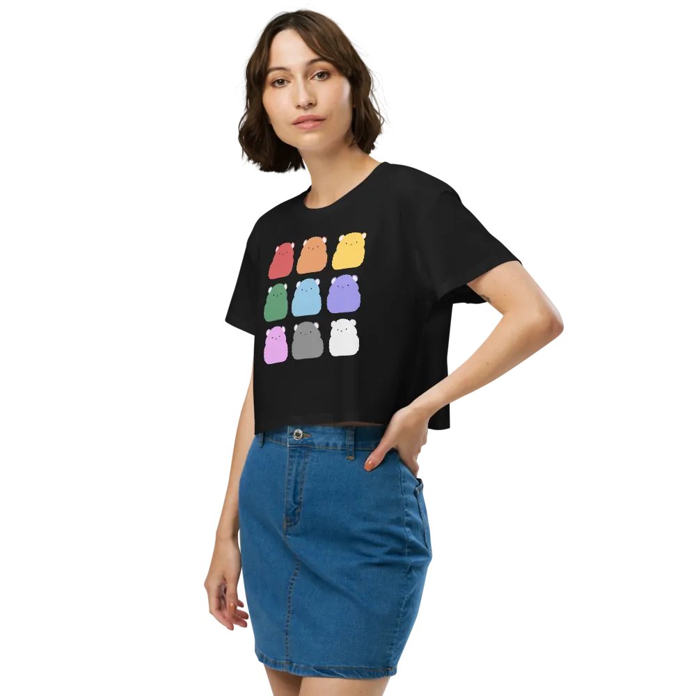 Rainbow Hamster Colours - Crop Tee product image (10)