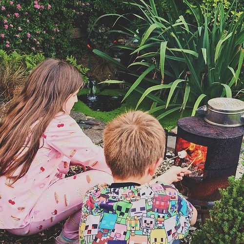 Sometimes life is just making smores with your kids.

Other times, it's trying not to take a sudden left turn halfway over a ...