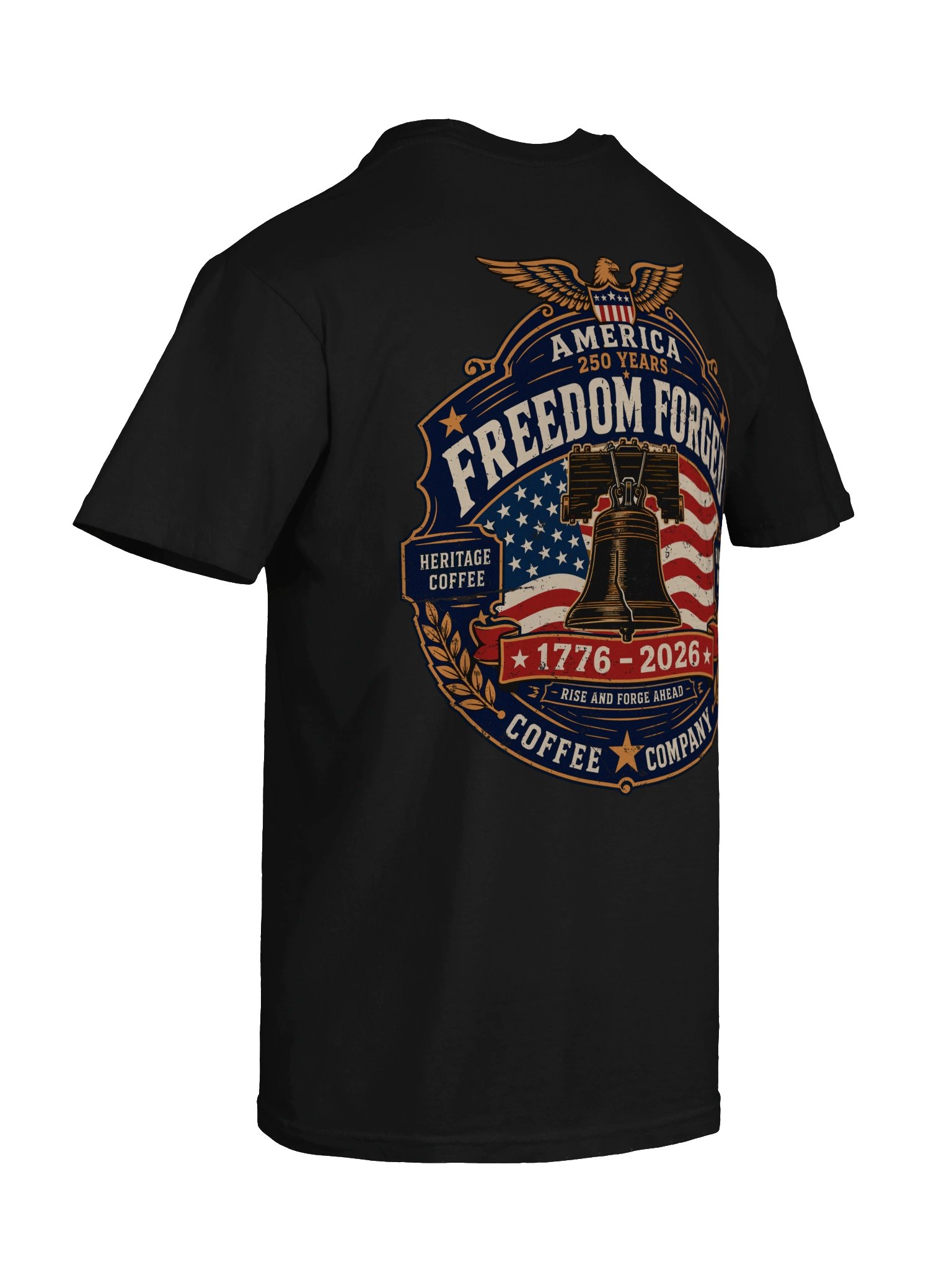 America 250 Commemorative Tee, Front and Back. Limited Edition. Freedom Forged Coffee Company product image (23)
