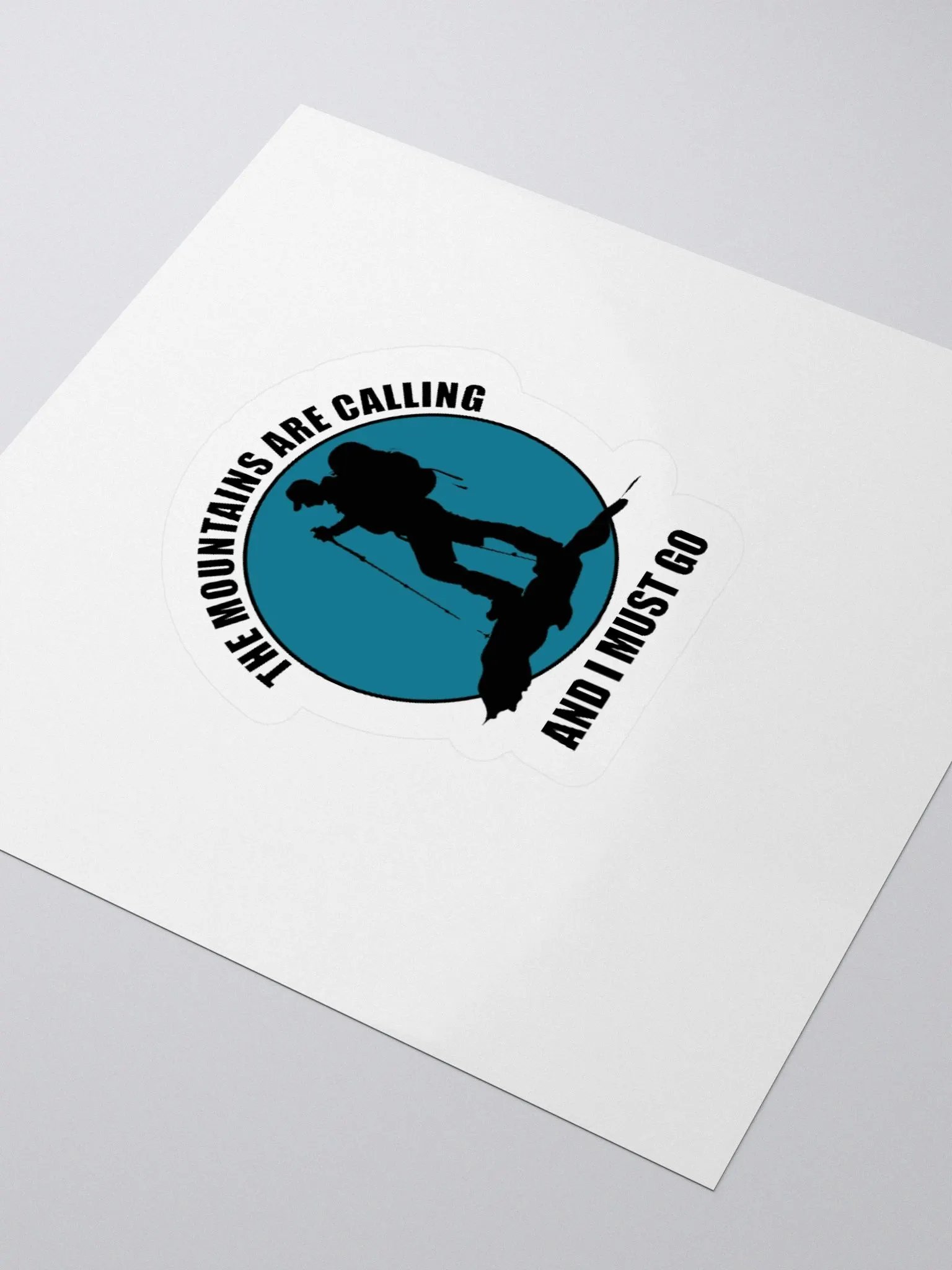 The Mountains Are Calling Sticker product image (3)