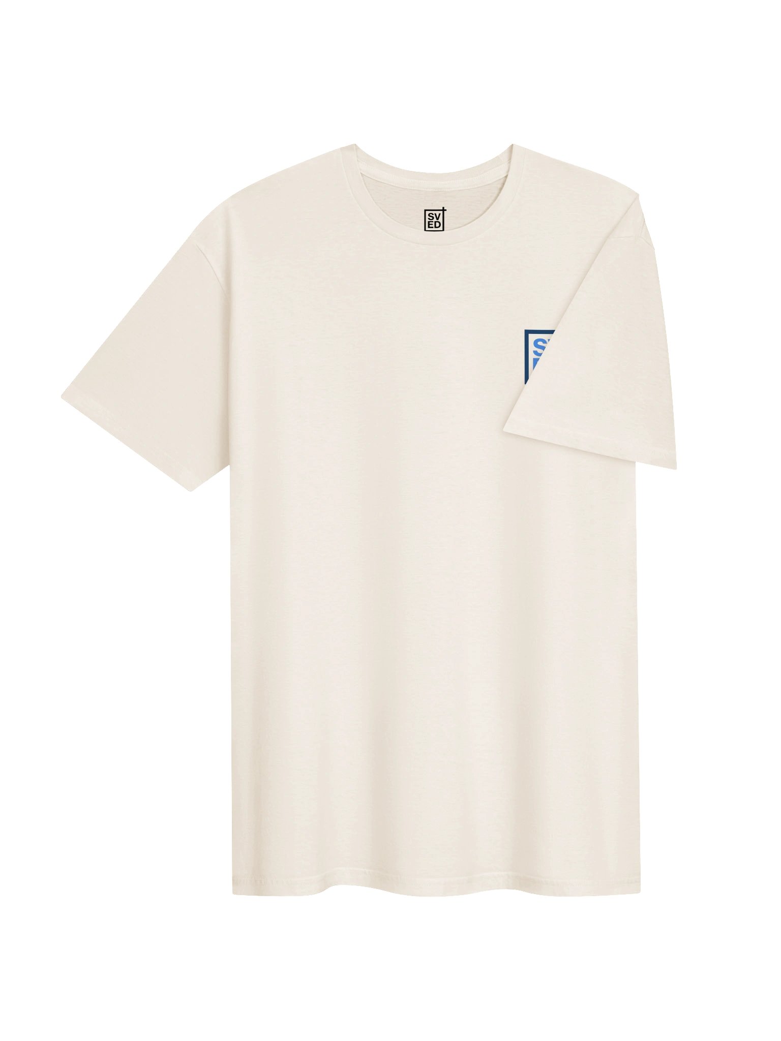 Minimal Logo Tee (White & Blue) product image (4)