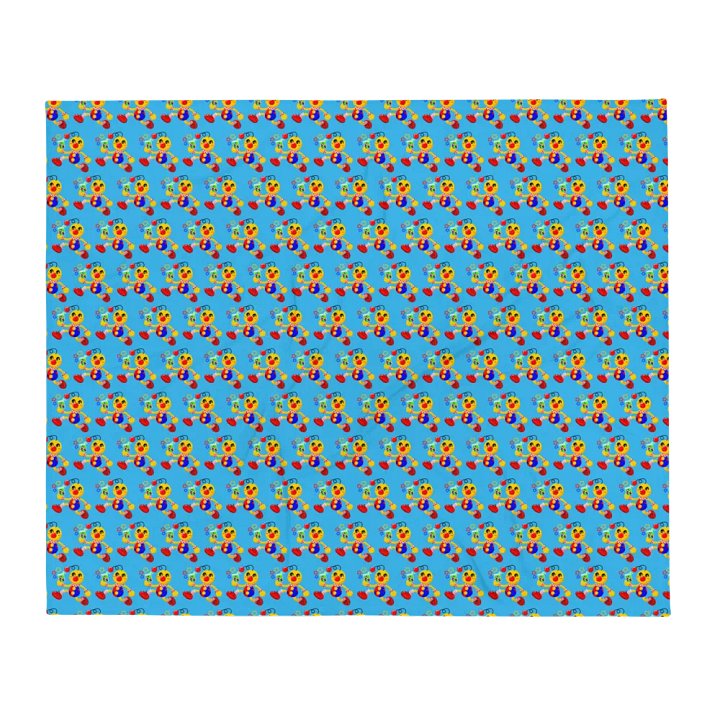 Blue Boyoyoing Dash Hearts Hypoallergenic Blanket product image (1)