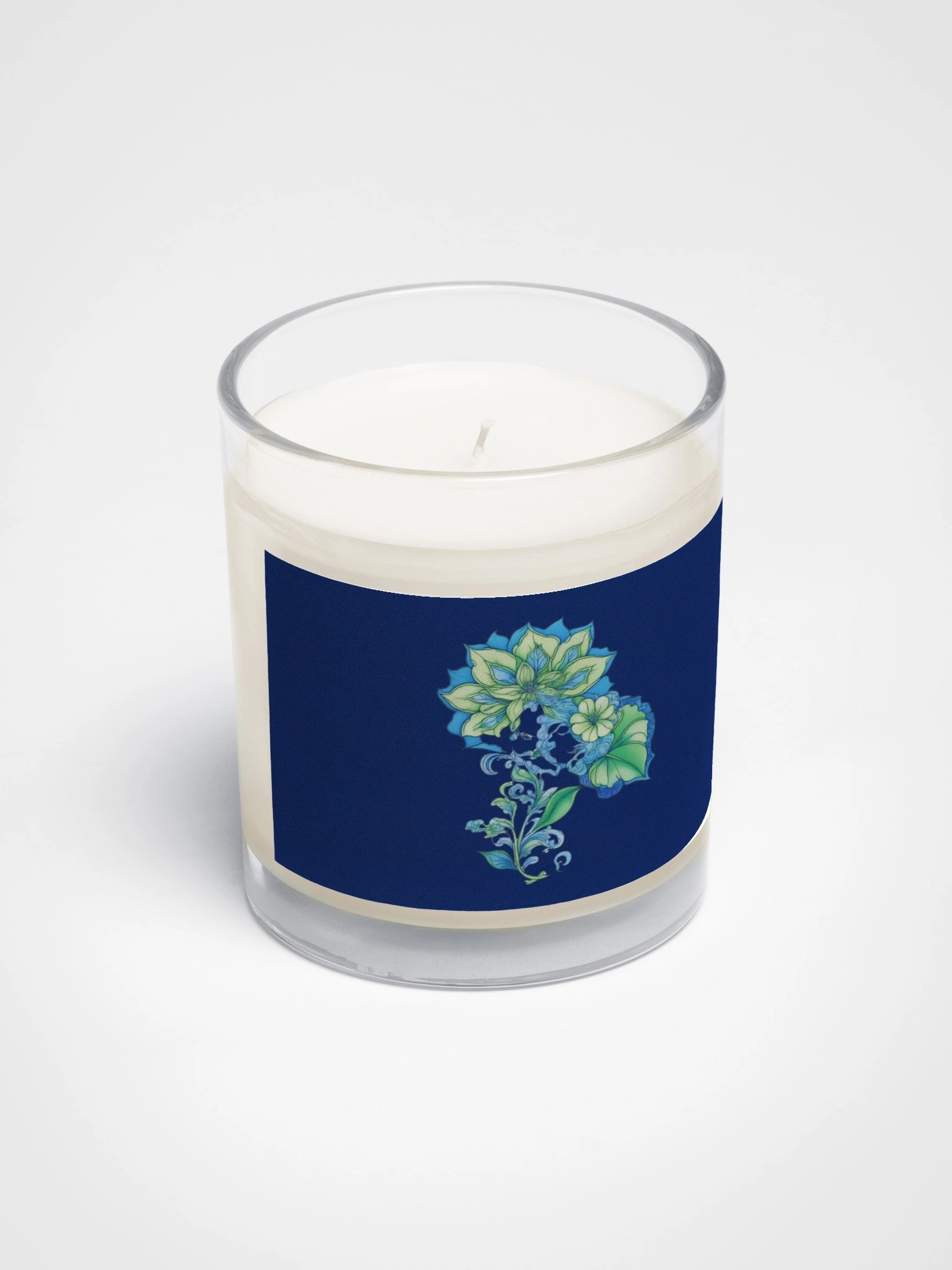 Cool Blue Florals - Soy Candle product image (3)