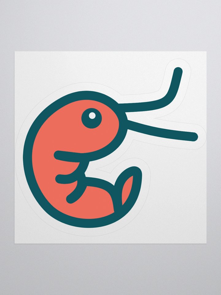 Shrimp on a sticker product image (2)