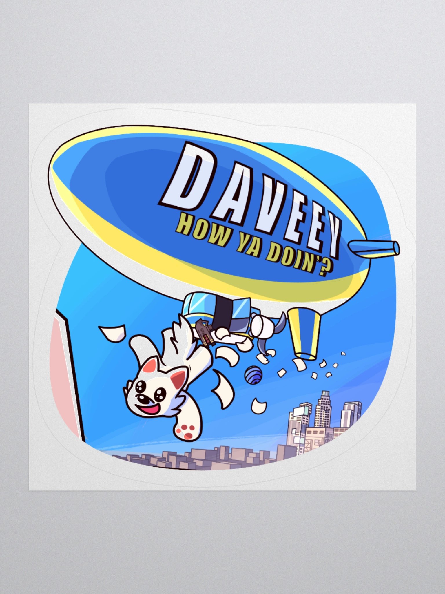 Blimp Strat Sticker product image (1)
