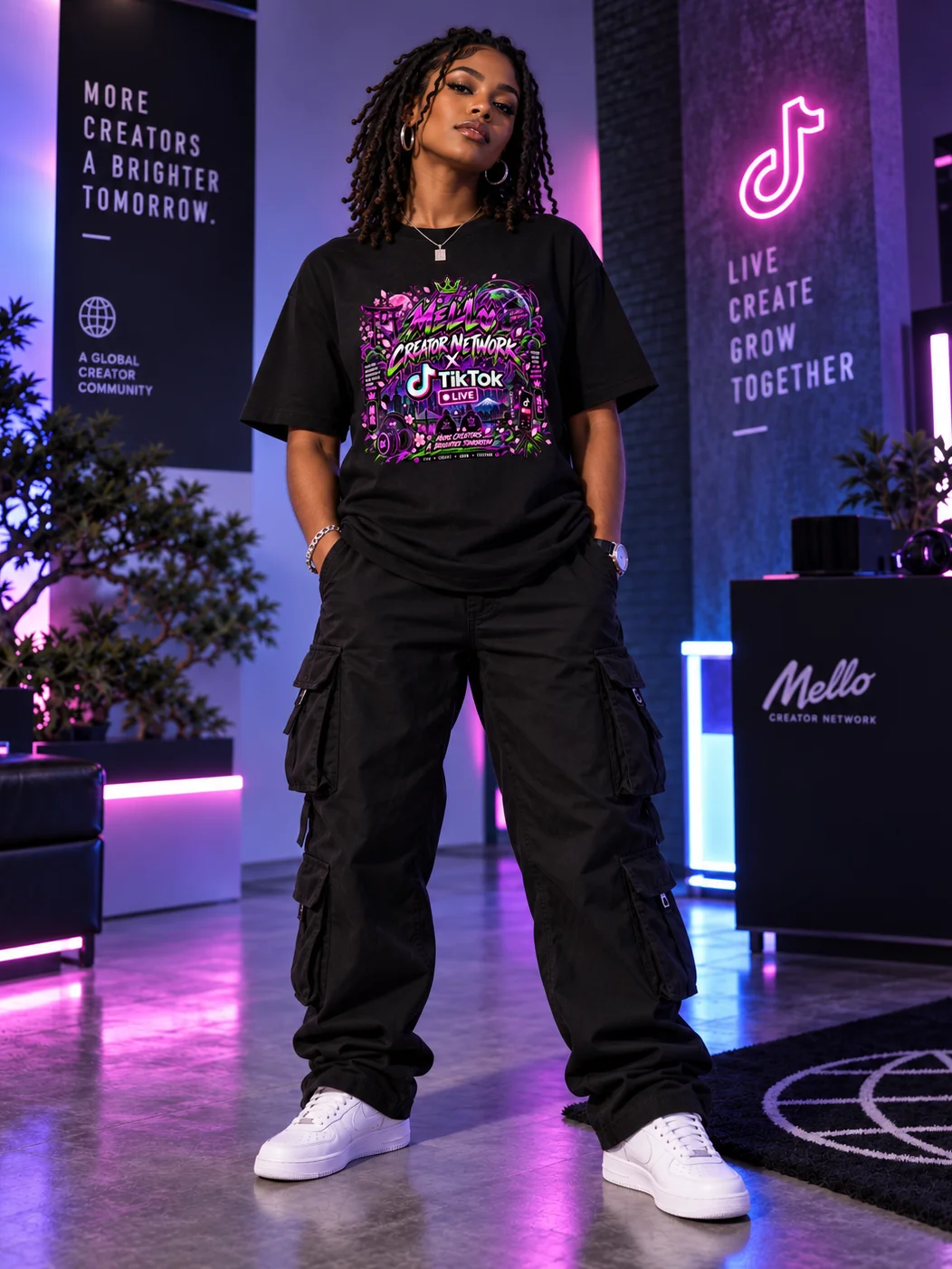 “Mello Creator Network x TikTok LIVE — Global Creators T-Shirt product image (5)