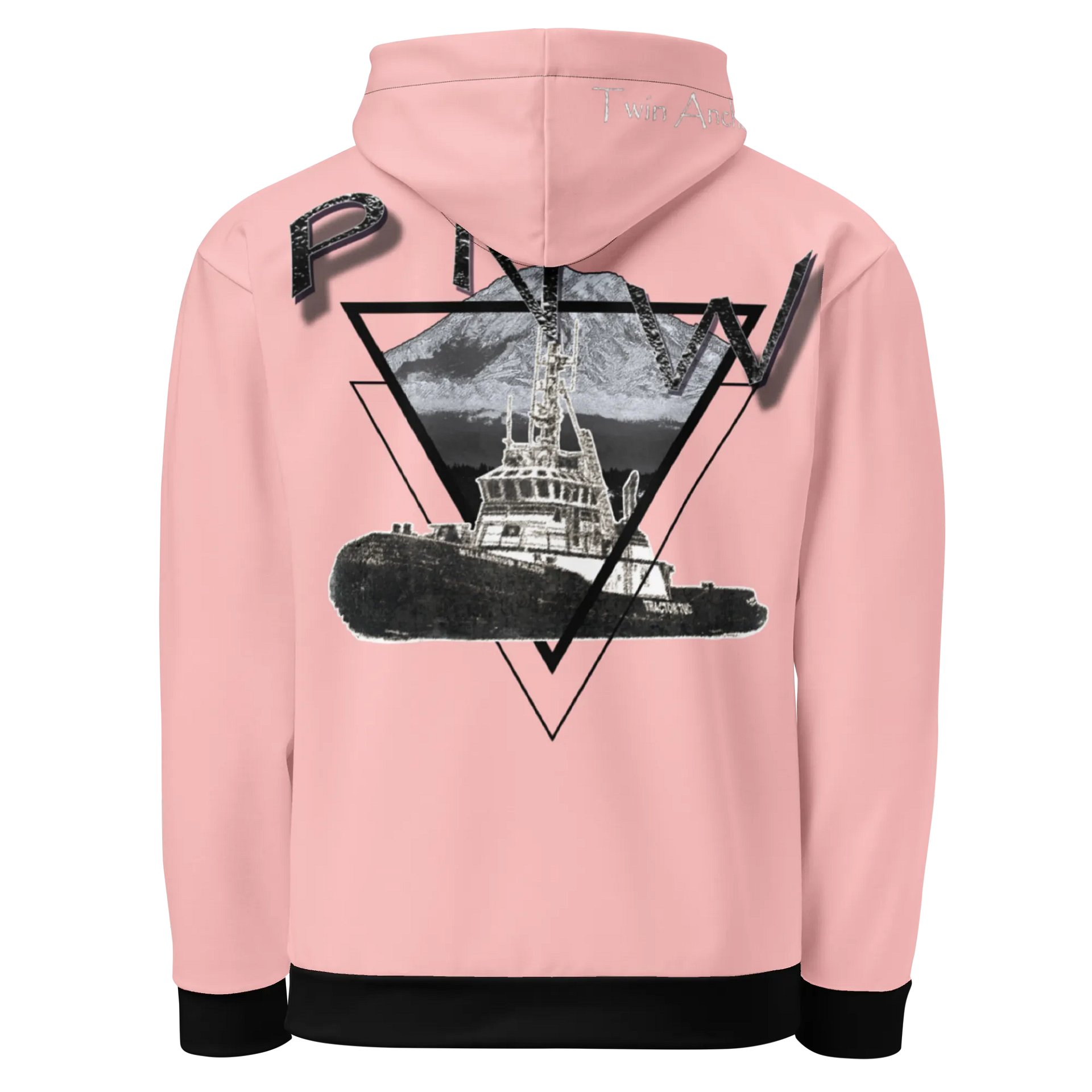 PNW - T - Mt Raine & Marco Tug (Pink) - Performance Marine Wear | Twin Anchor Apparel North Current Line product image (1)