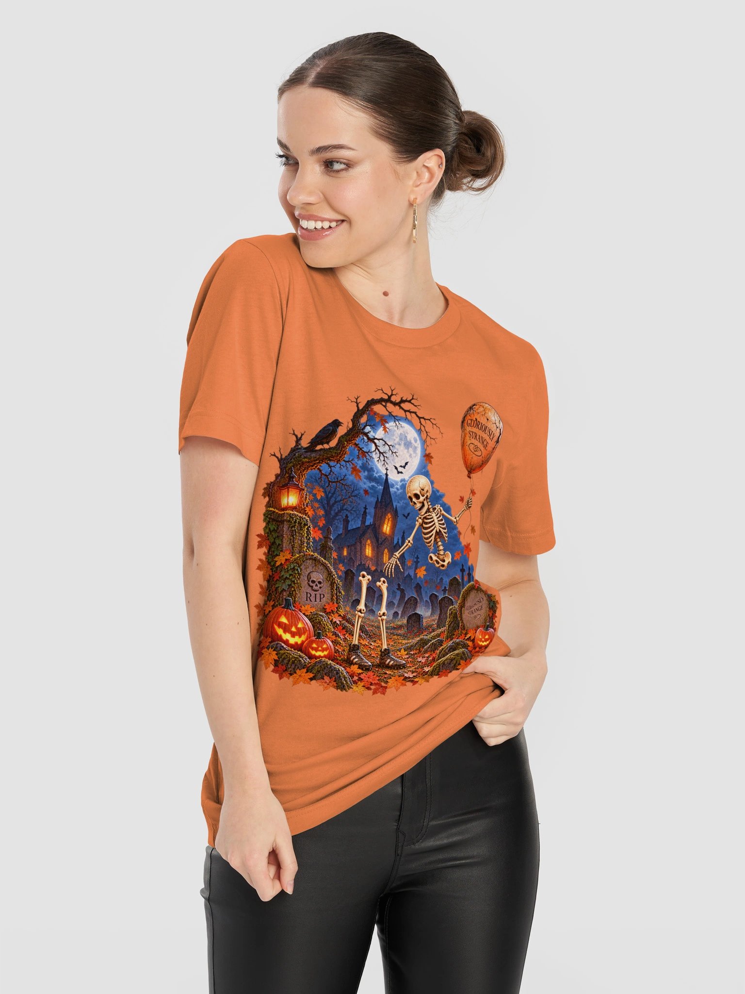 Gloriously Strange Helium Balloon Halloween Tee product image (11)
