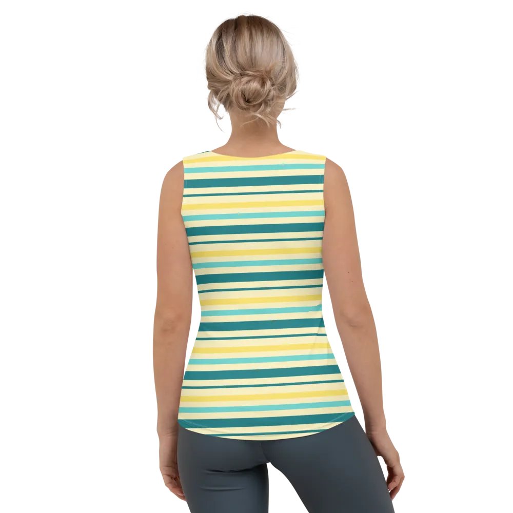 Key Lime Stripes Women's Tank Top product image (4)