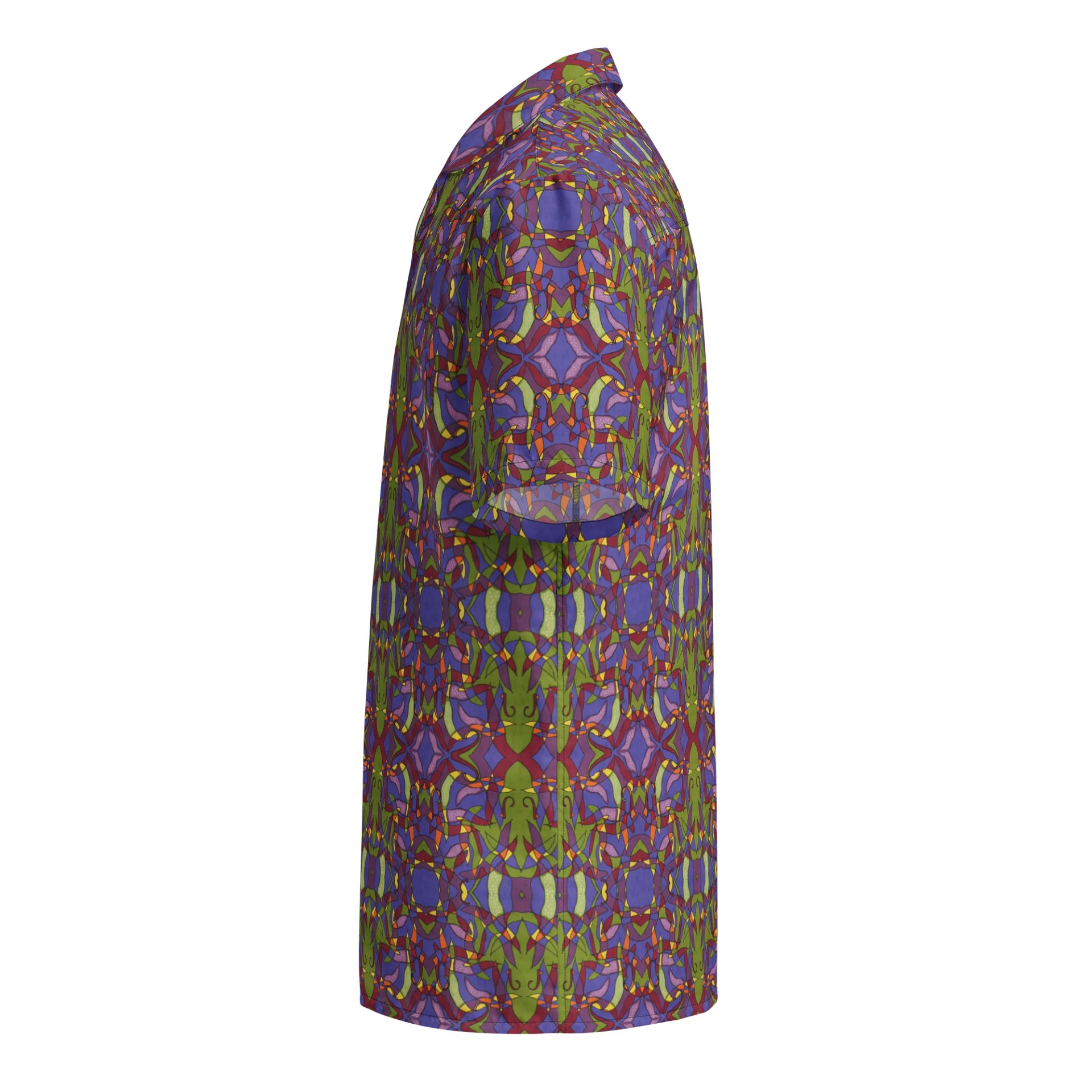 Pepper Spark – Vibrant Mosaic Pattern Hawaiian Shirt product image (4)