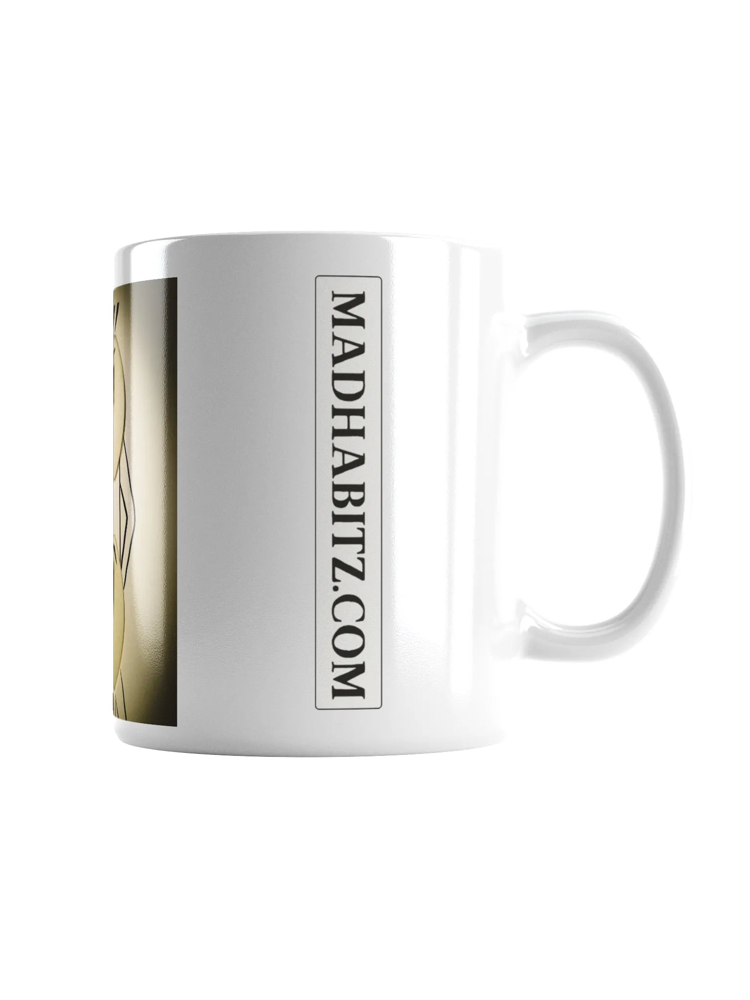 Expressive Faces White Glossy Mug product image (3)
